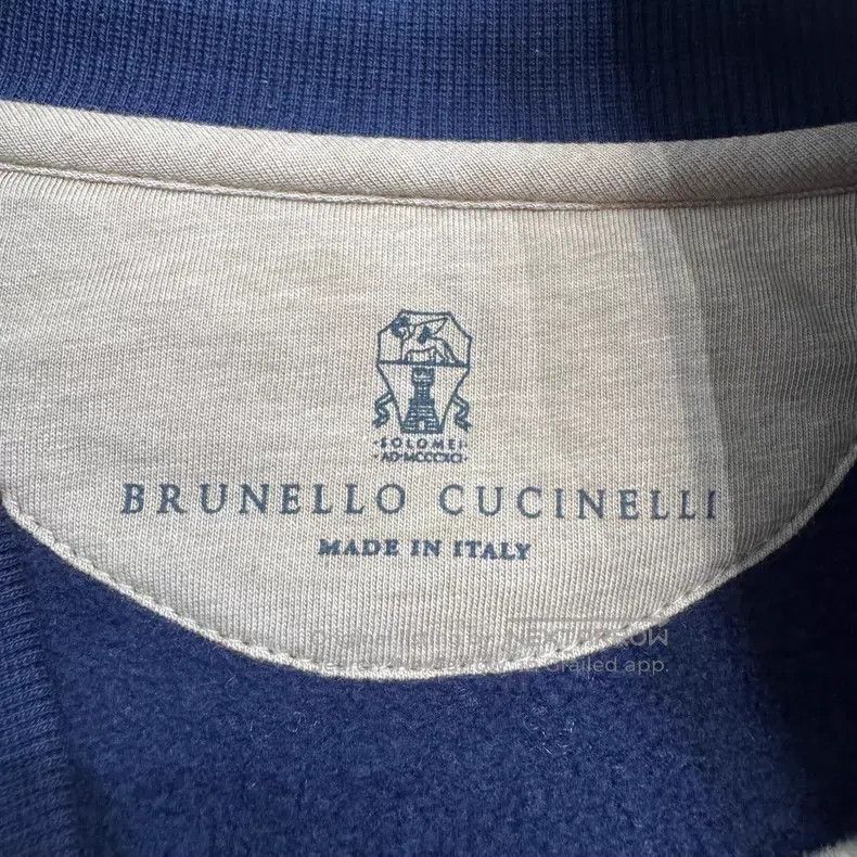 Brunello Cucinelli Brunello Cucinelli Patchwork Sleeve Sweatshirt Size US L / EU 52-54 / 3 - 3 Thumbnail