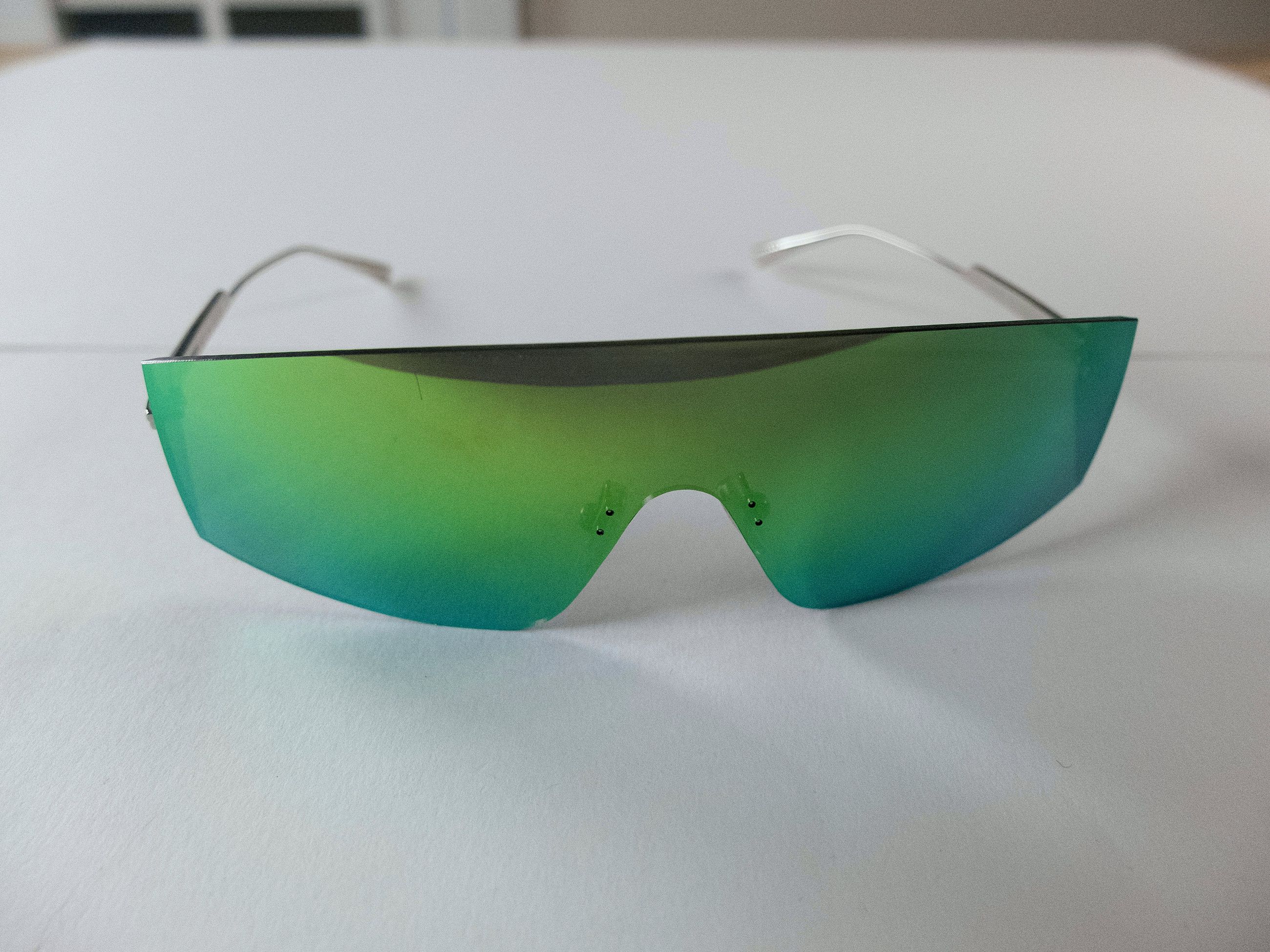 Bottega Veneta BOTTEGA VENETA green Shield mirrored sunglasses BV1199S Size ONE SIZE - 4 Thumbnail