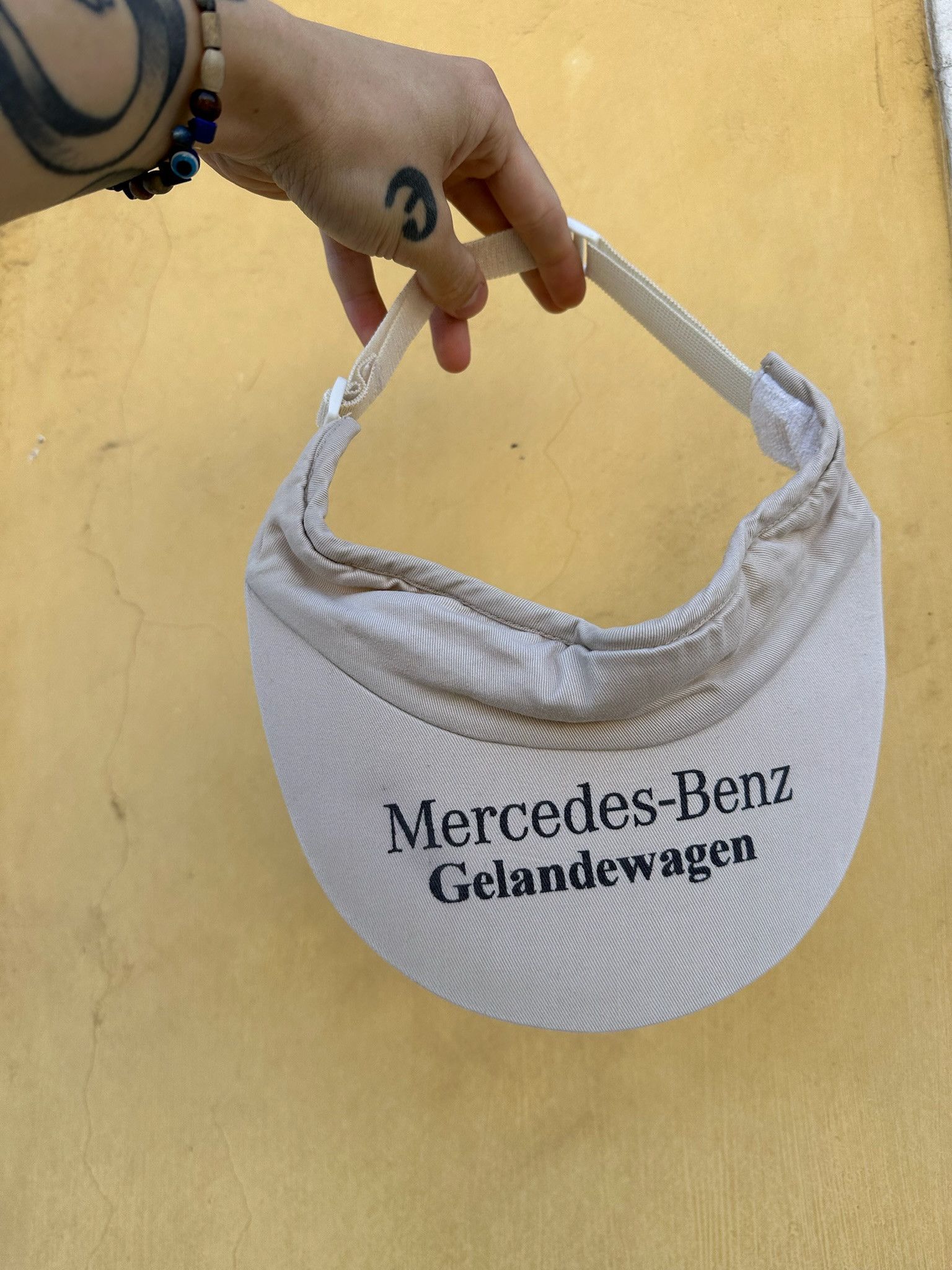 Mercedes-Benz Vintage Mercedes-Benz Gelandewagen Cap 90s tennis visor Size ONE SIZE - 14 Thumbnail