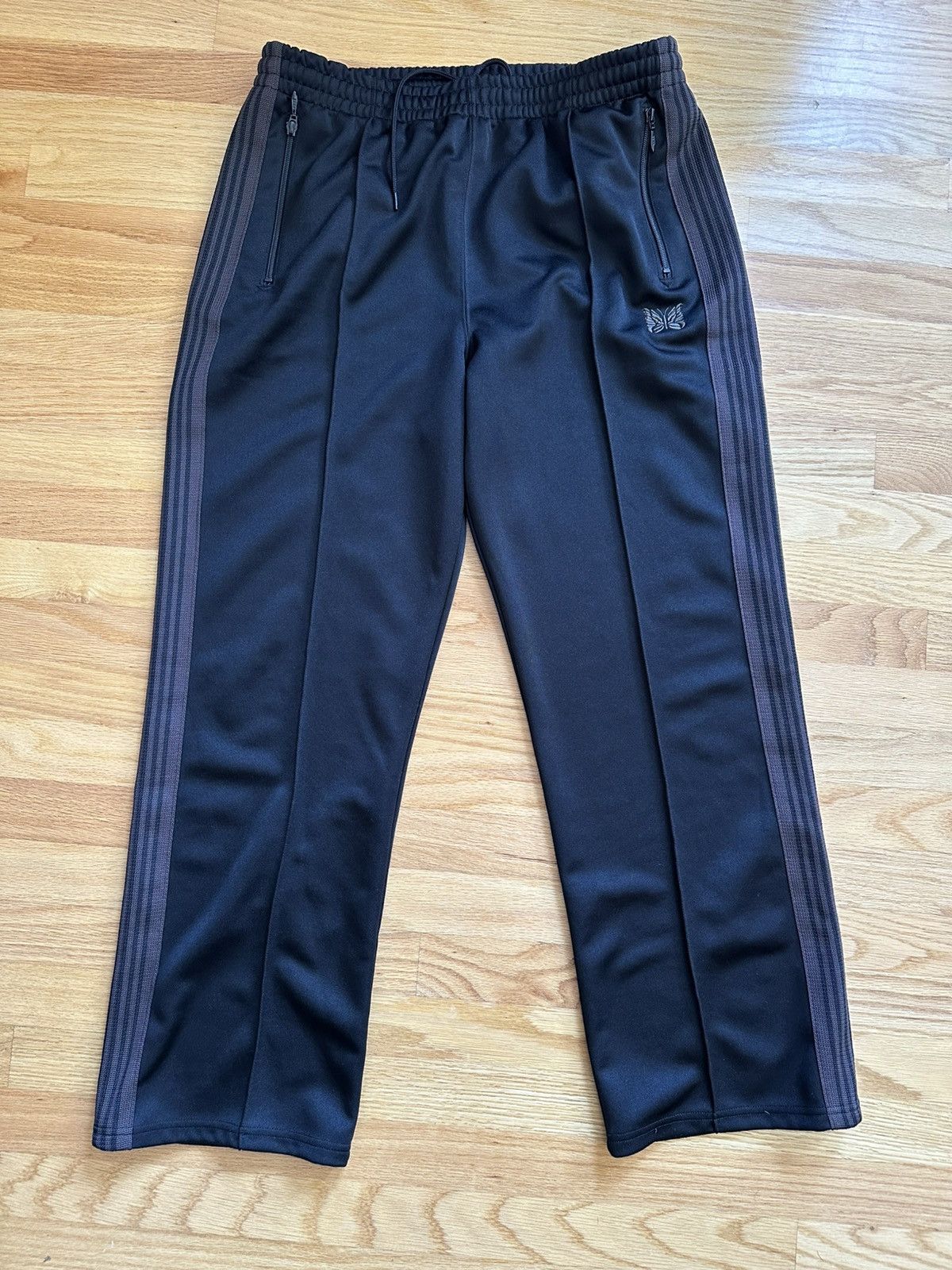 Needles × Nepenthes New York Needles Track Pants - Black (Poly 