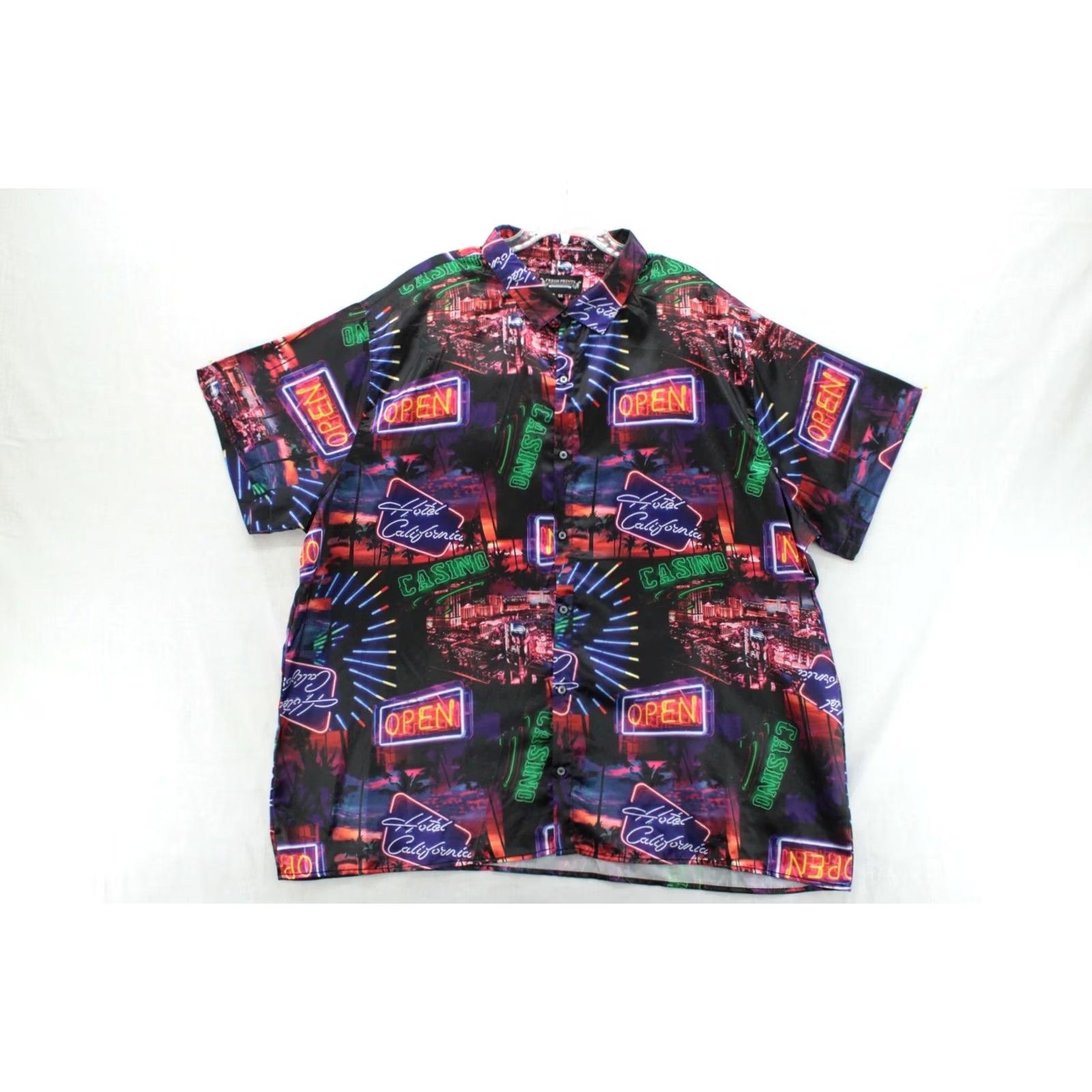 Vintage Fresh Prints By Drill Clothing Shirt Mens 5X Button Up Hotel California Casino Shirt Size US XXL / EU 58 / 5 - 2 Thumbnail