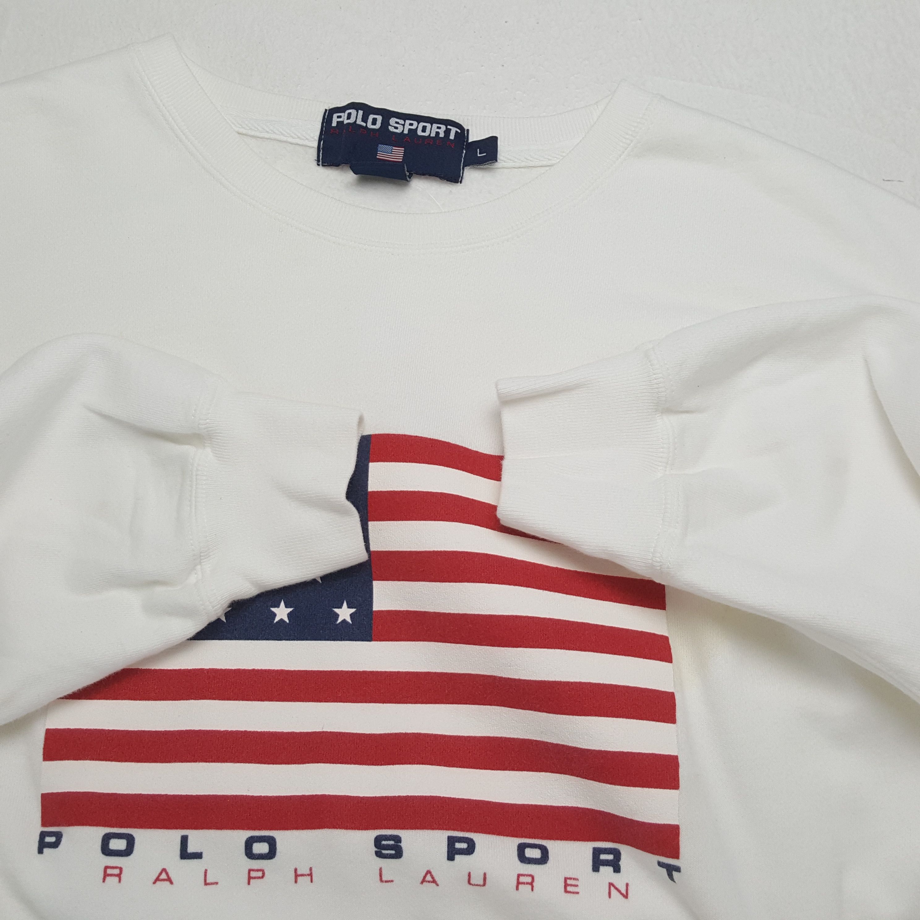 Polo Ralph Lauren × Vintage POLO SPORT RALPH LAUREN Center Design Sweatshirt Size US XL / EU 56 / 4 - 8 Thumbnail