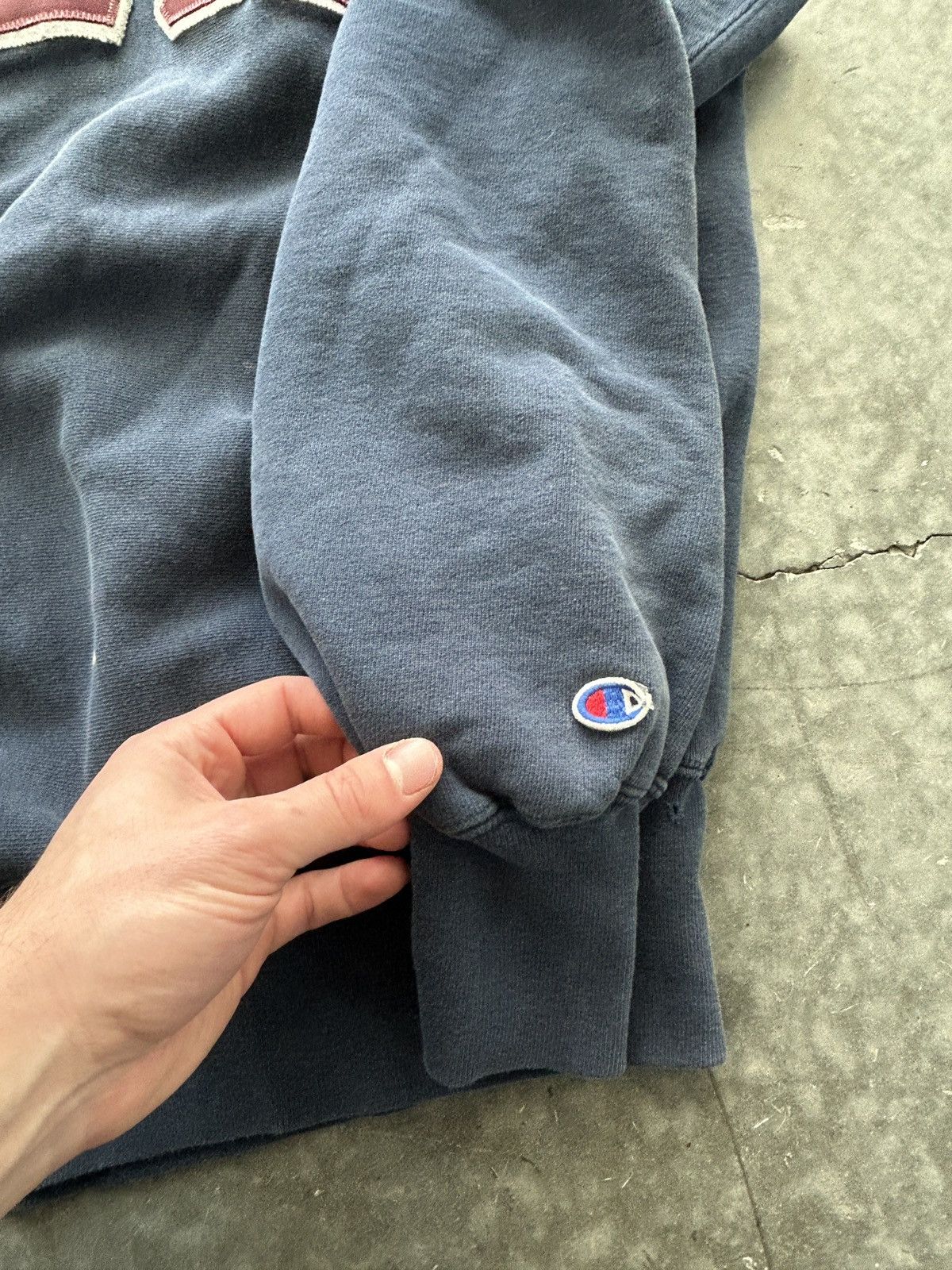 Champion Vintage 80s Champion Reverse Weave Fraternity Faded Worn In Size US XL / EU 56 / 4 - 3 Thumbnail