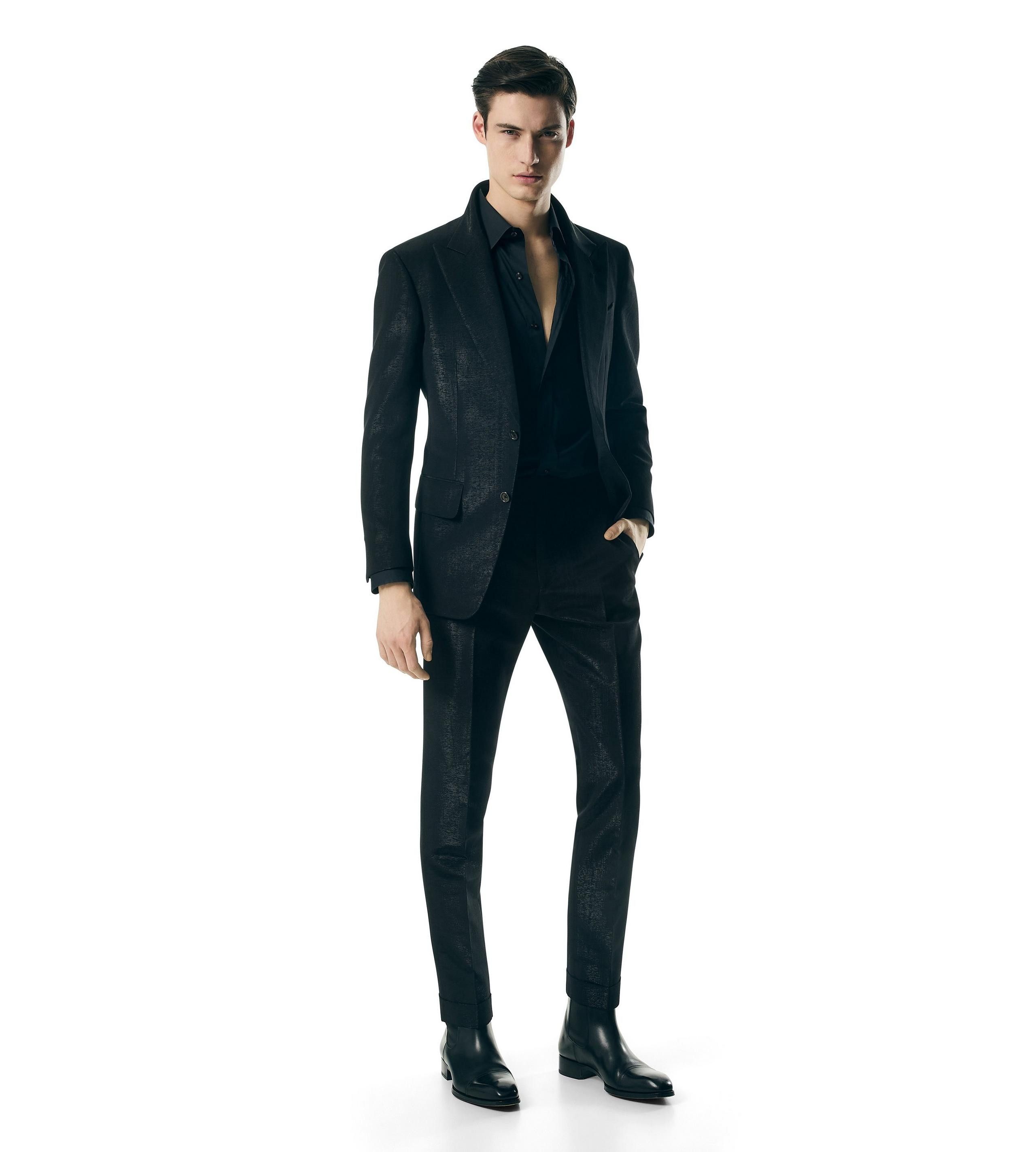 Tom Ford o1w1db10925 JLSPF2 Shelton Jacket in Black Size US L / EU 52-54 / 3 - 2 Thumbnail