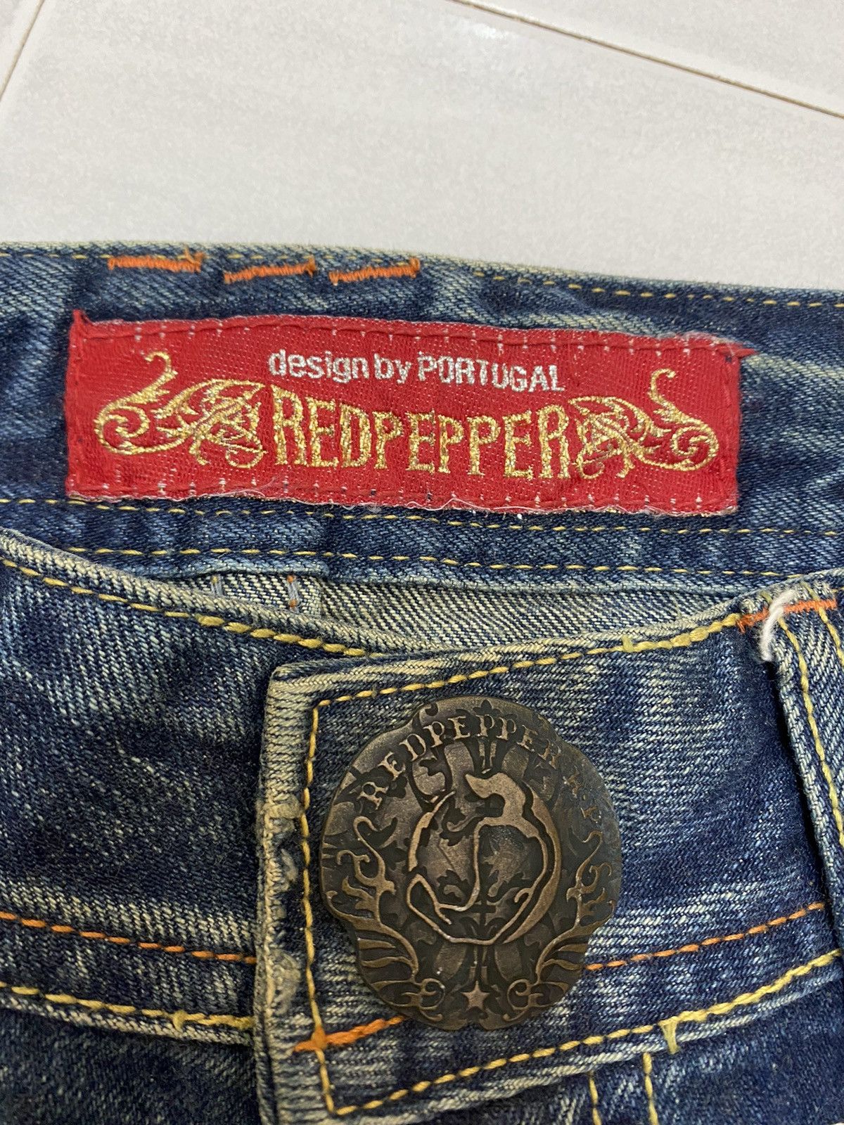 Hysteric Glamour REDPEPPER DENIM BOOTCUT FLARE WITH EMBROIDERY NATIVE DESIGN Size 28" / US 6 / IT 42 - 9 Thumbnail