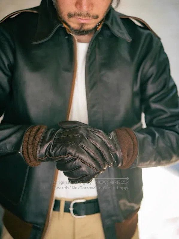 The Real McCoys Horse Leather Flight Gloves