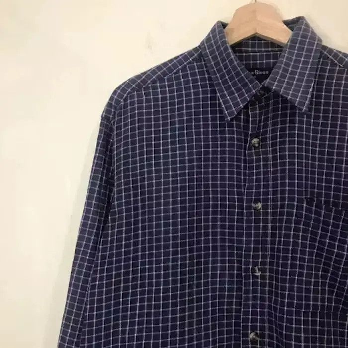 Flannel Aqua Blues Plaid Tartan Flannel Shirt Size US M / EU 48-50 / 2 - 3 Thumbnail