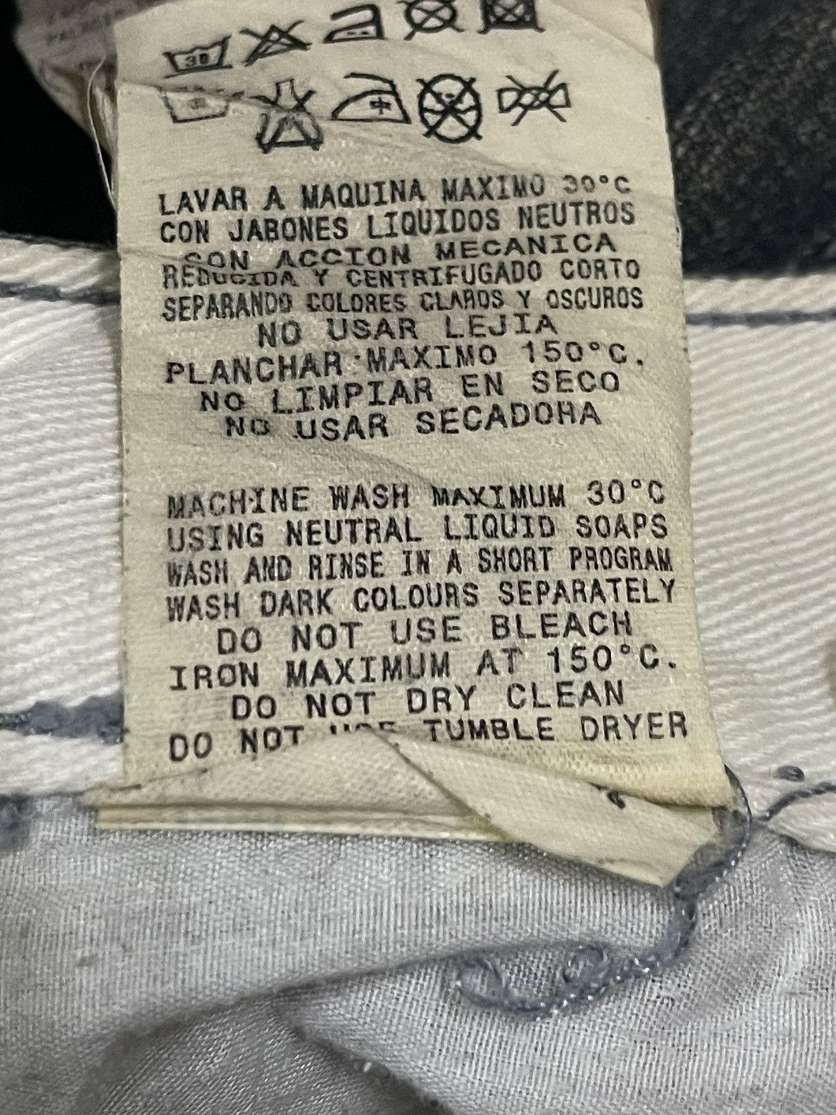 14th Addiction Vintage Adolfo Dominguez Faded Wash Style Baggy Jeans Size US 28 / EU 44 - 9 Thumbnail