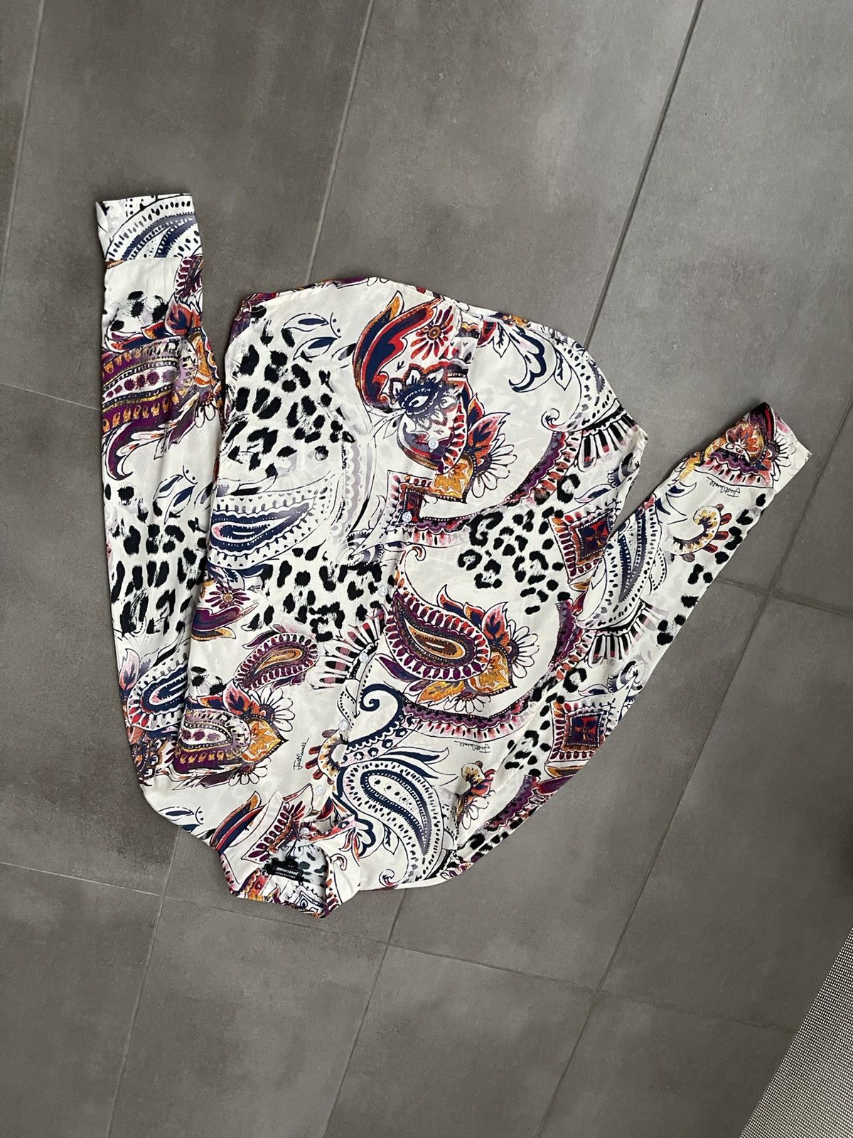 Just Cavalli !DS! AW22 Just Cavalli Paisley Viscose Shirt Size US S / EU 44-46 / 1 - 7 Thumbnail