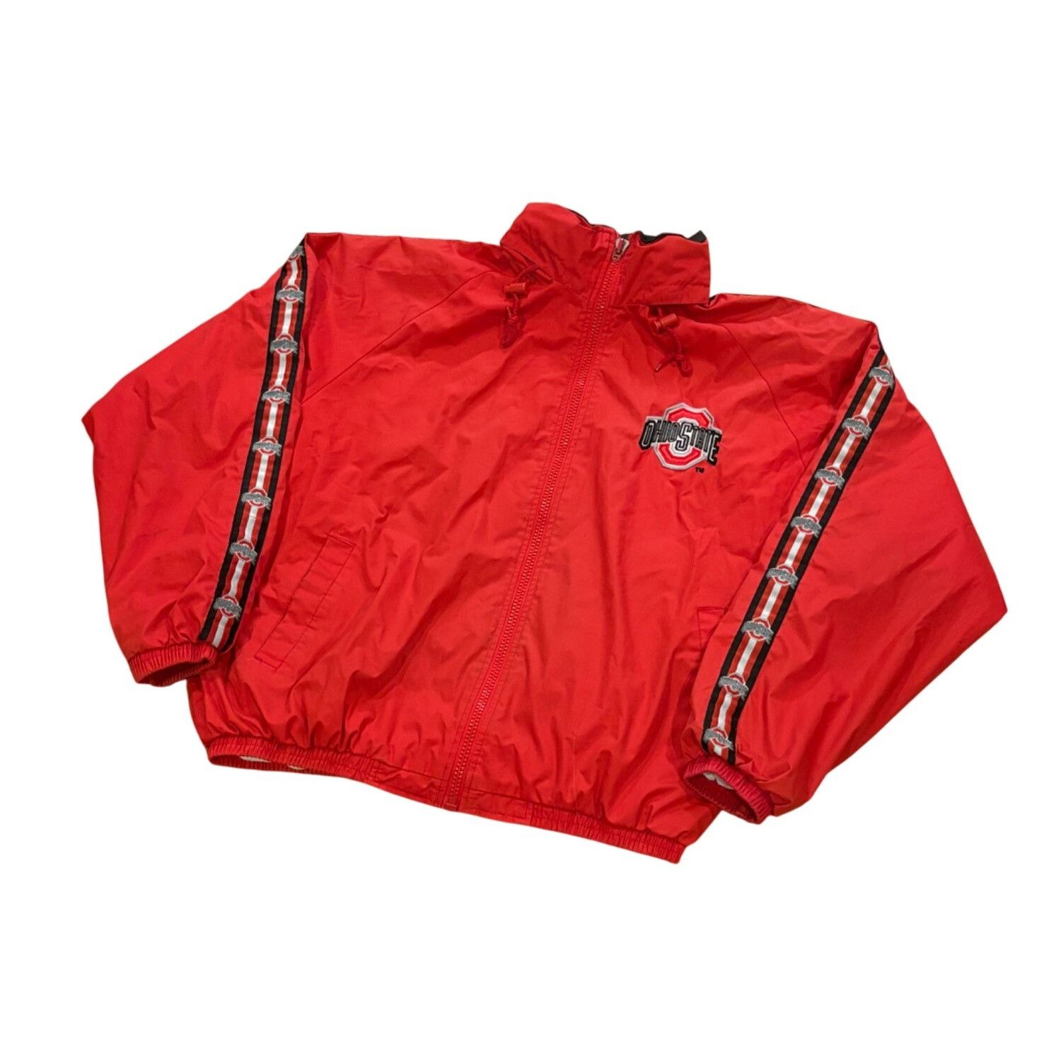 Pro Player Vintage 1990's Pro Player Ohio State Buckeyes Hooded Windbre Size US XL / EU 56 / 4 - 4 Thumbnail