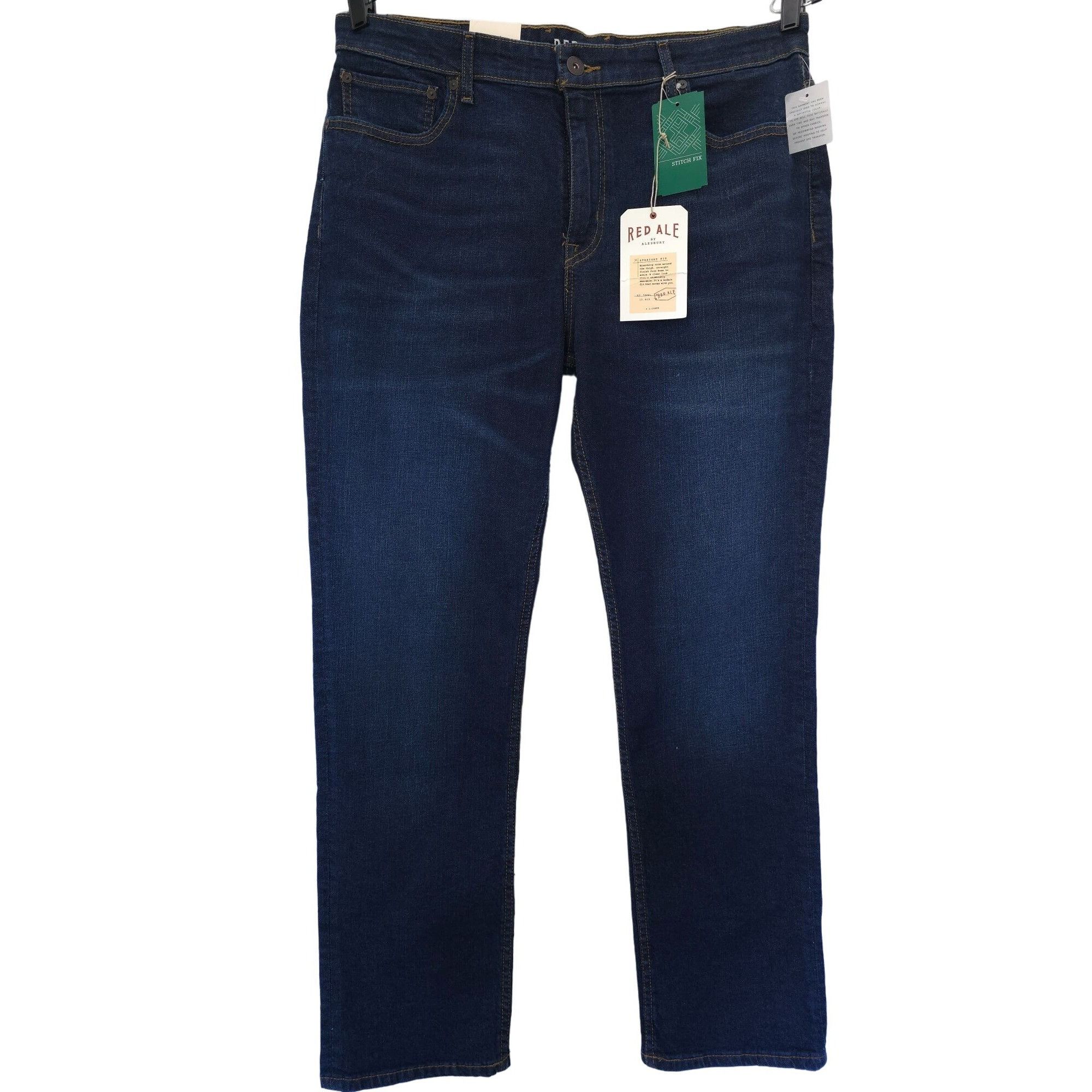 Other Red Ale By Alesbury Mens 36x32 Jeans Adley Straight Fit Aval Size US 36 / EU 52 - 1 Thumbnail