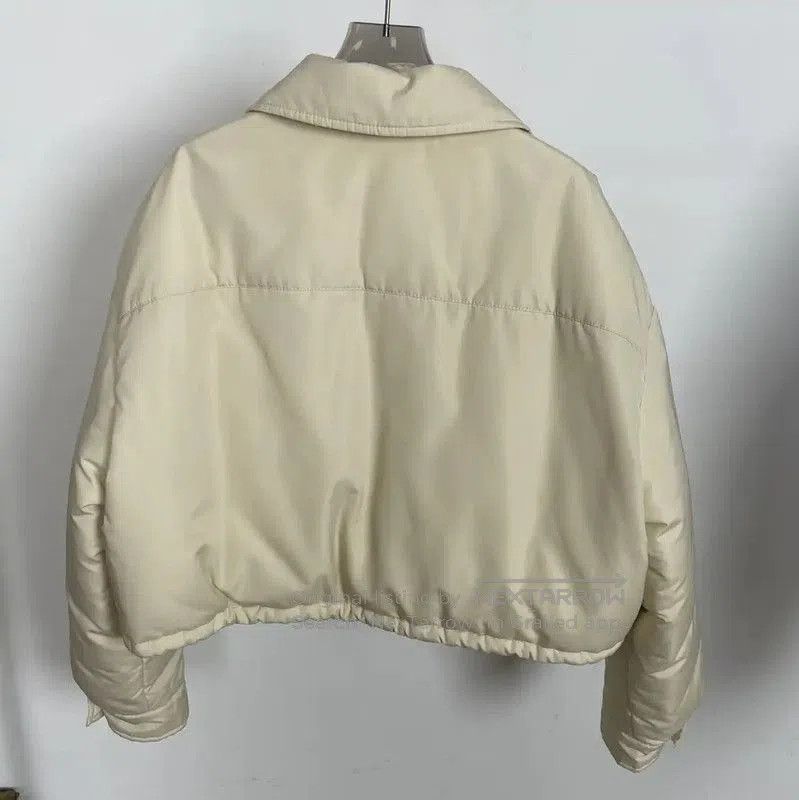 Miu Miu Miu Miu Winter Cream Nylon Down Jacket . Size L / US 10 / IT 46 - 2 Thumbnail
