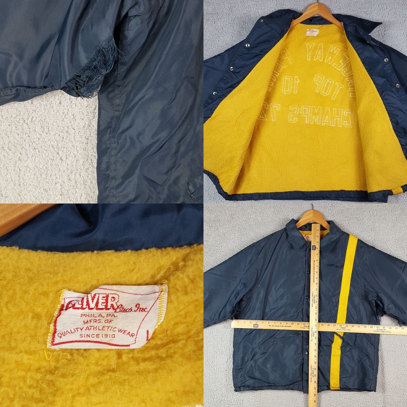 Vintage Vintage 70s Motorcycle Raceway Park Mens Size Large Biker Lined Track Jacket Size US L / EU 52-54 / 3 - 8 Thumbnail