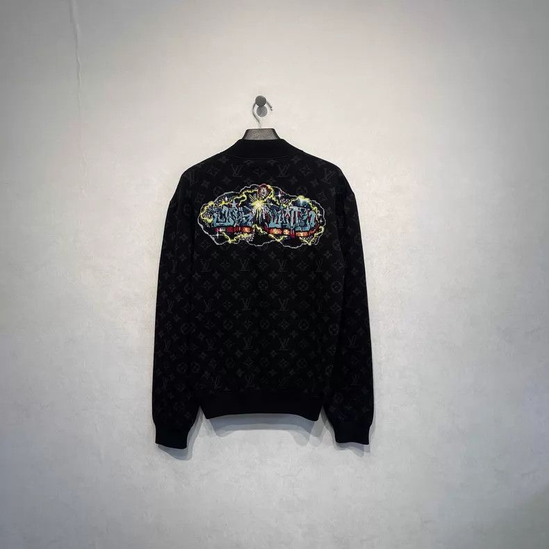 Louis Vuitton Louis Vuitton Old Flower Graffiti Print Zipper Jacket Size US XL / EU 56 / 4 - 2 Thumbnail