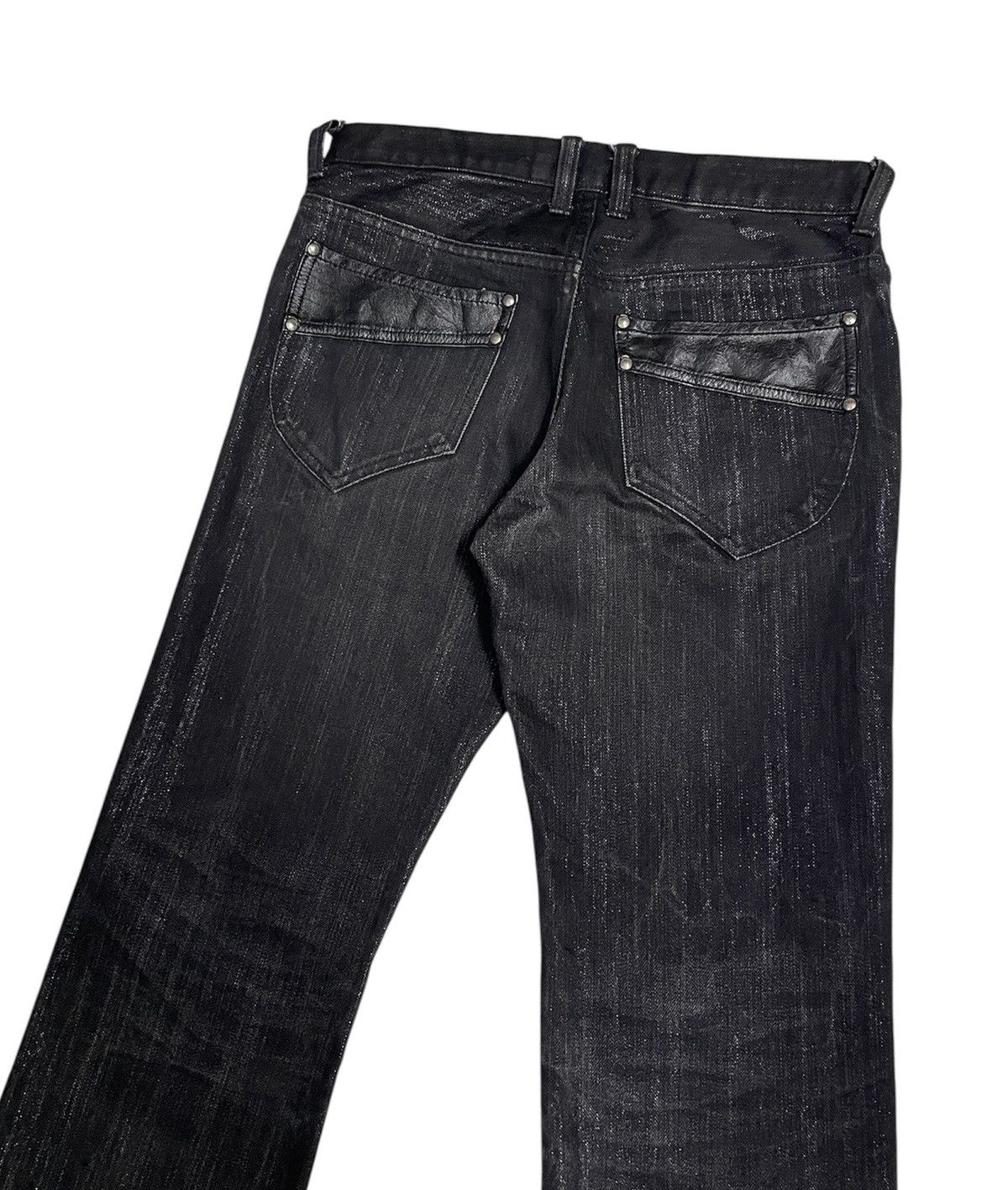 PPFM Comme Ca Japan Leather Pocket Jeans Size US 29 - 6 Thumbnail