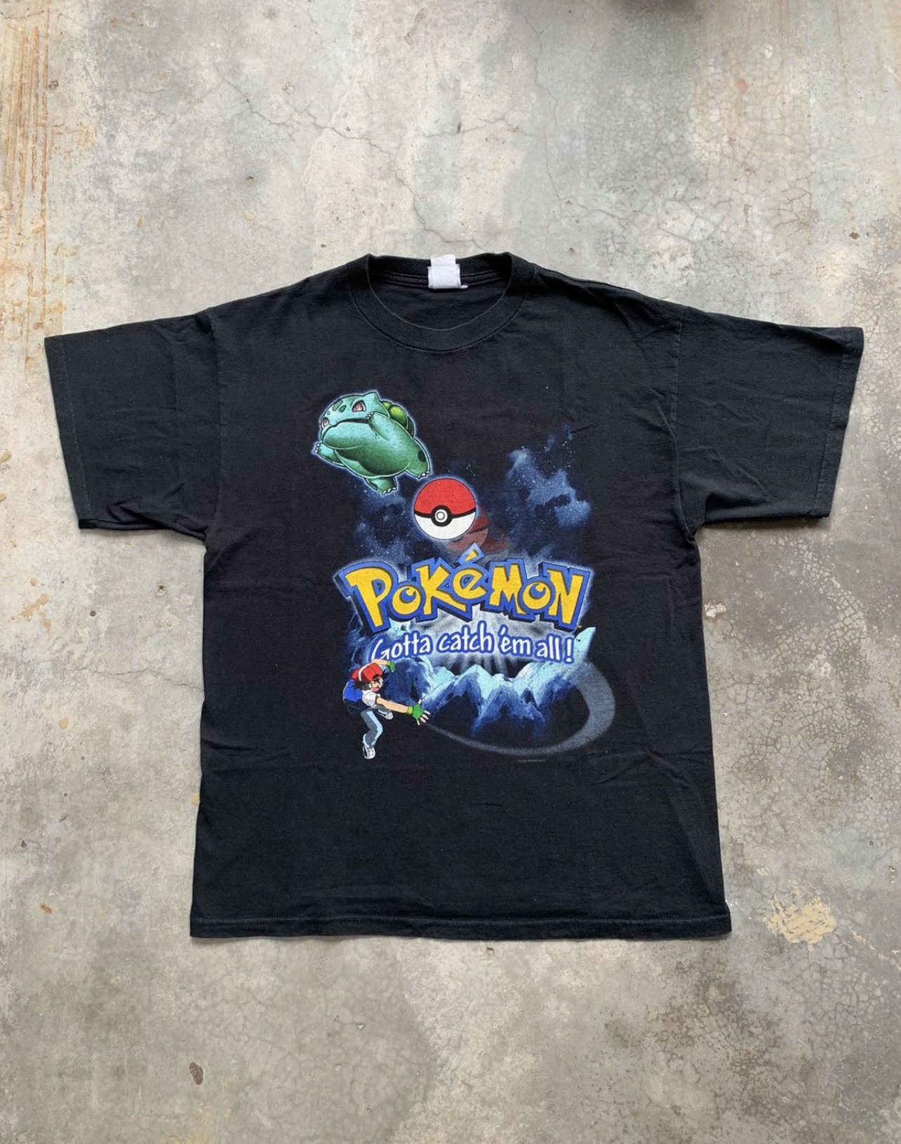 Anime 90s VINTAGE NINTENDO POKEMON ASH PIKACHU TEE Size US M / EU 48-50 / 2 - 1 Thumbnail