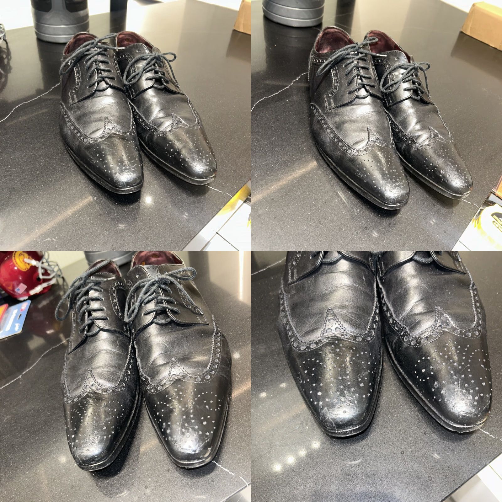 Dolce & Gabbana VINTAGE Dolce&Gabbana Pointed Wingtip Oxford Shoes Oxfords Dress Men 8 US 42 EUR Black Size US 8 / EU 41 - 9 Thumbnail