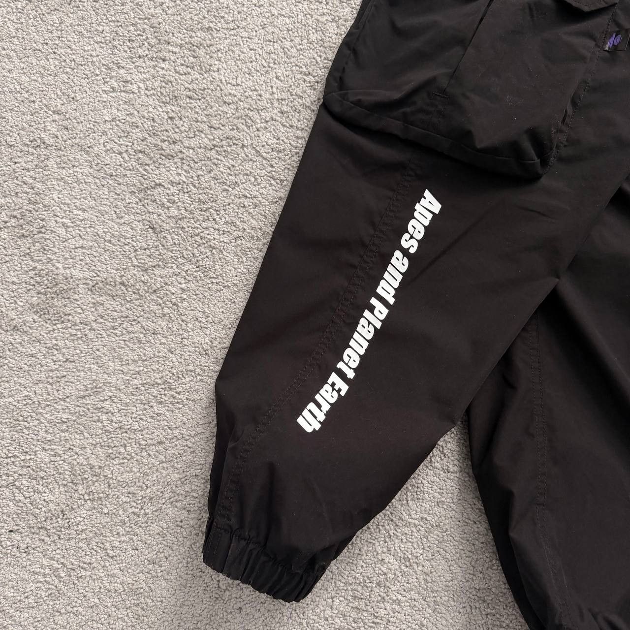 Aape Bape Aape Team Cargo Black Pants Joggers Size US 32 / EU 48 - 5 Thumbnail