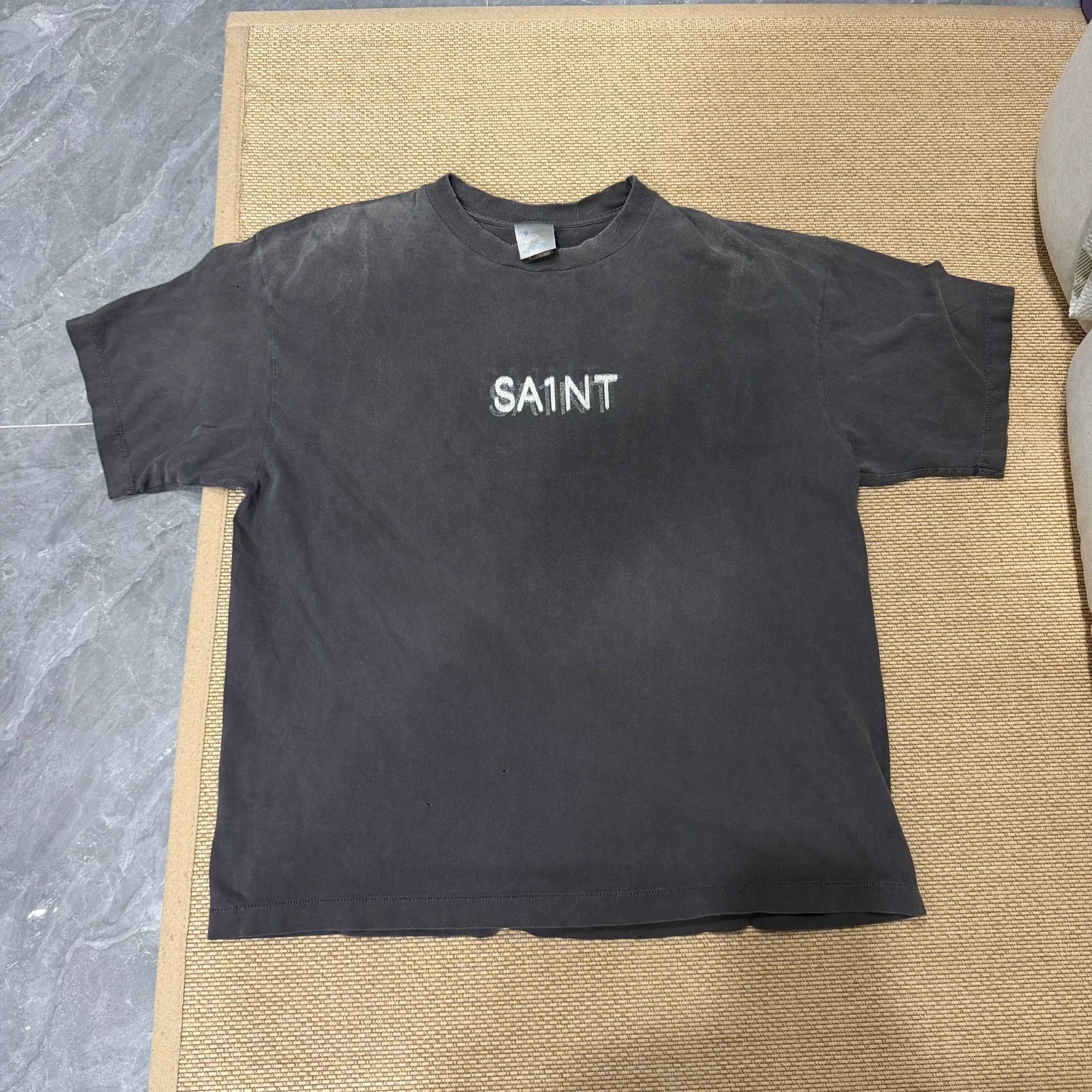 Saint Michael Saint Michael Black Graphic Short Sleeve T-Shirt Size US XL / EU 56 / 4 - 1 Thumbnail