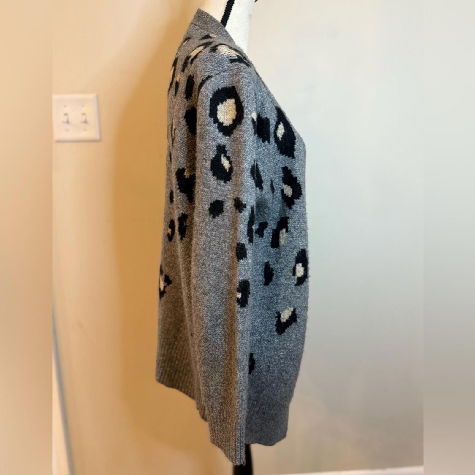 Other Maurices chunky leopard print cardigan open front SZ SM Size S / US 4 / IT 40 - 2 Thumbnail