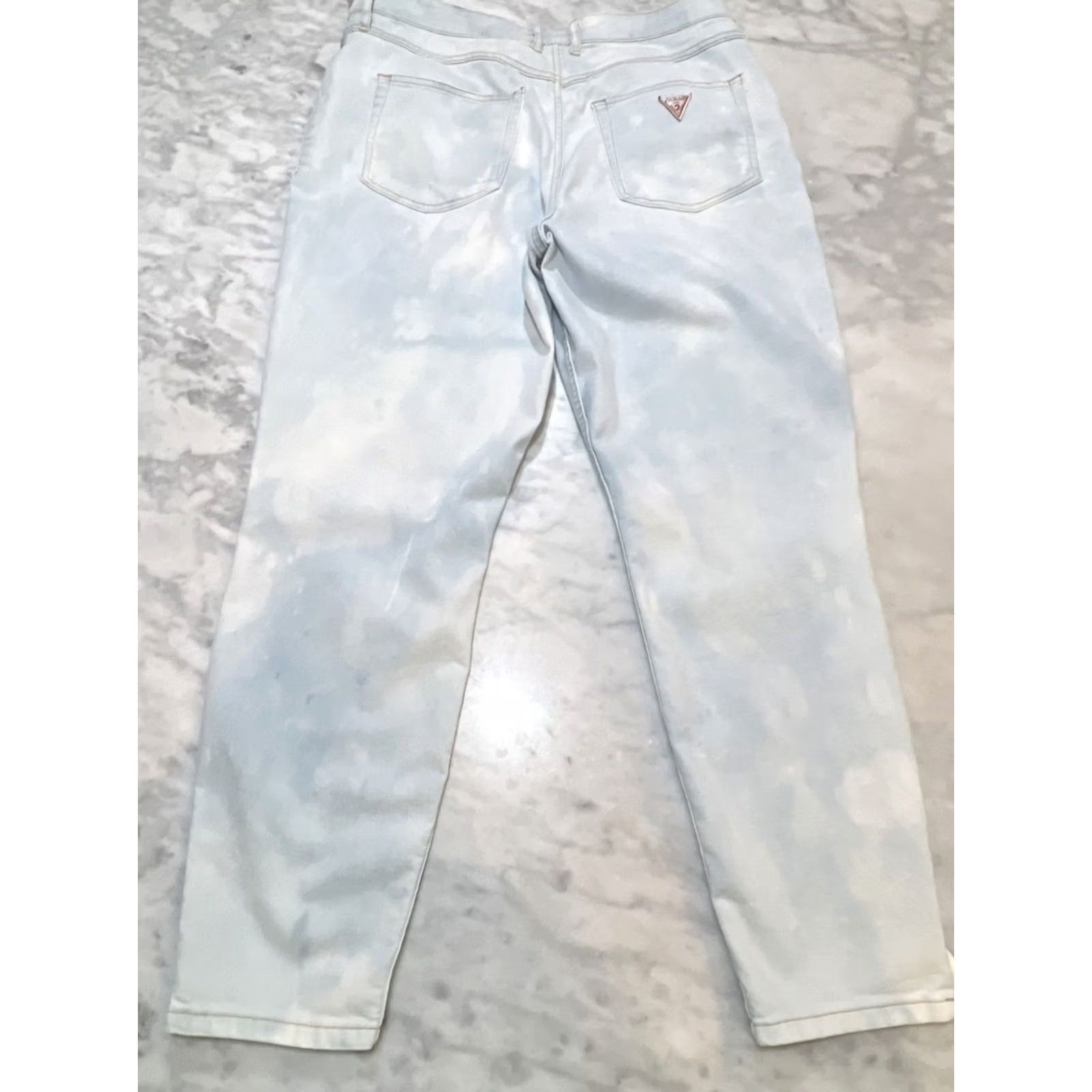 Guess Vintage Guess Jeans Women’s 32 1981 Light Wash Crop Stretch 3 Zip Thrashed Size 24" / US 00 / IT 34 - 5 Thumbnail