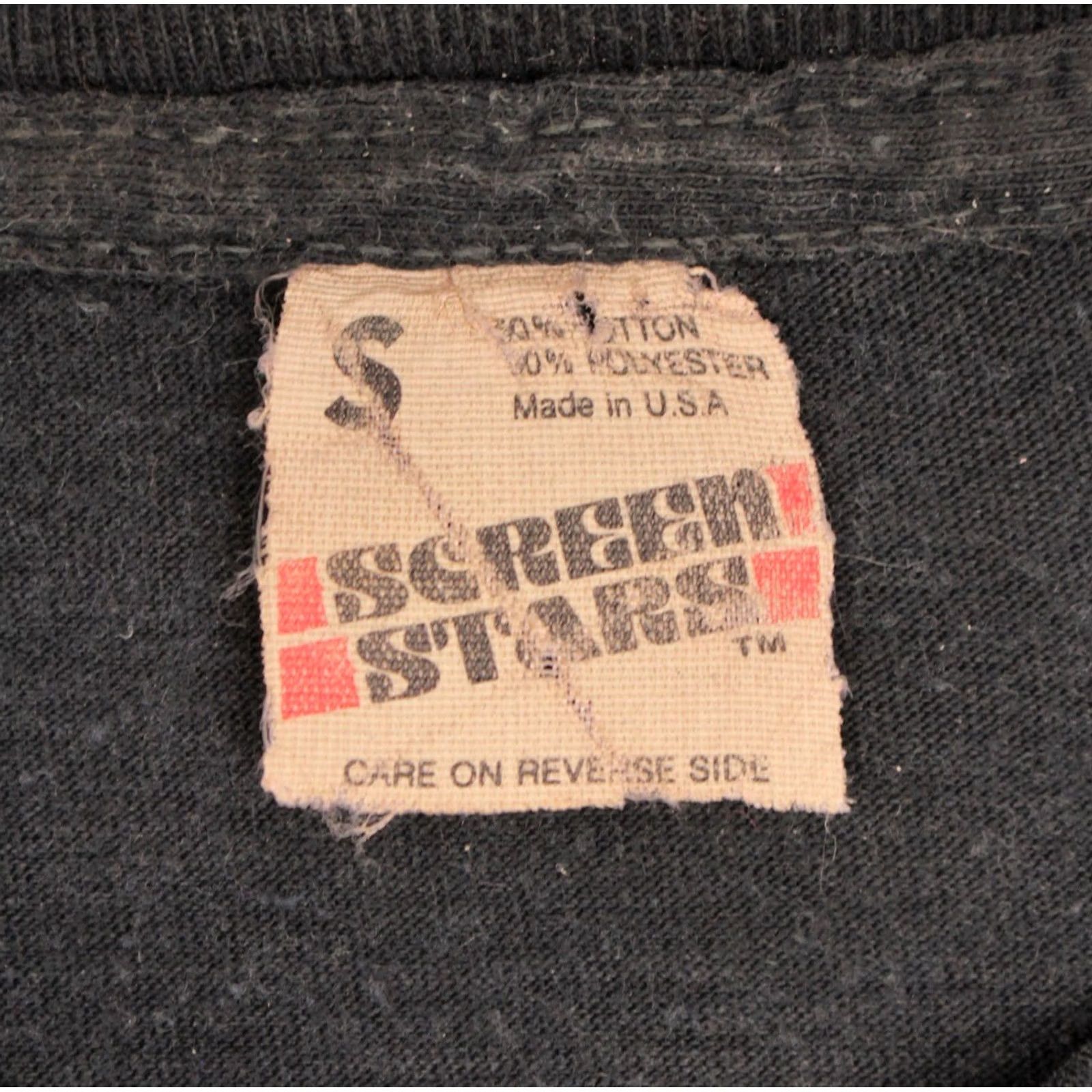 Vintage VTG Screen Stars 80s T Shirt Black XS Short Sleeve Men’s 1980s Video Game Rider Logo Size US XS / EU 42 / 0 - 3 Thumbnail