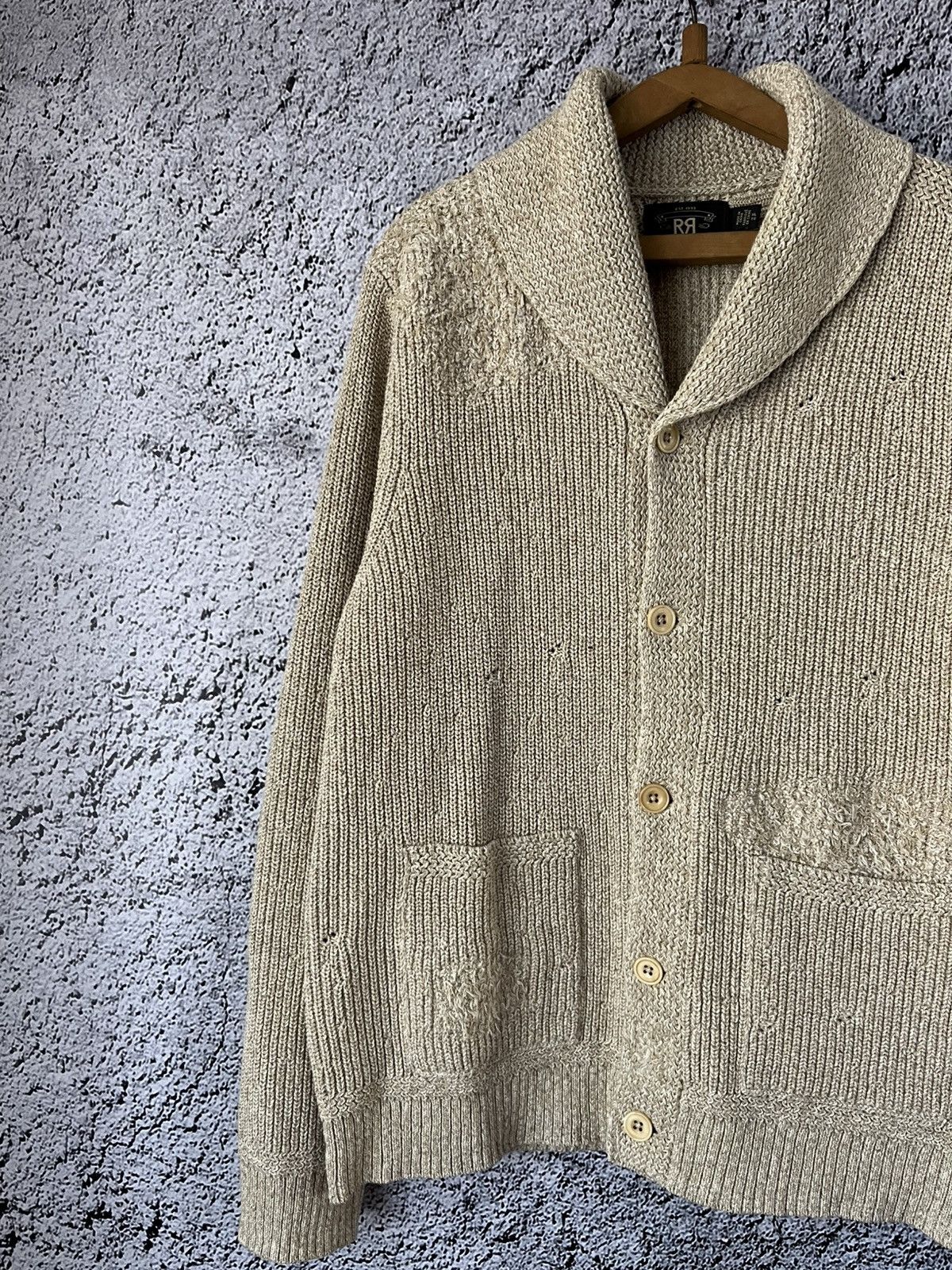 RRL Ralph Lauren RRL Ralph Lauren Cardigan Knit Cotton Sweater Men Size XL Size US XL / EU 56 / 4 - 3 Thumbnail