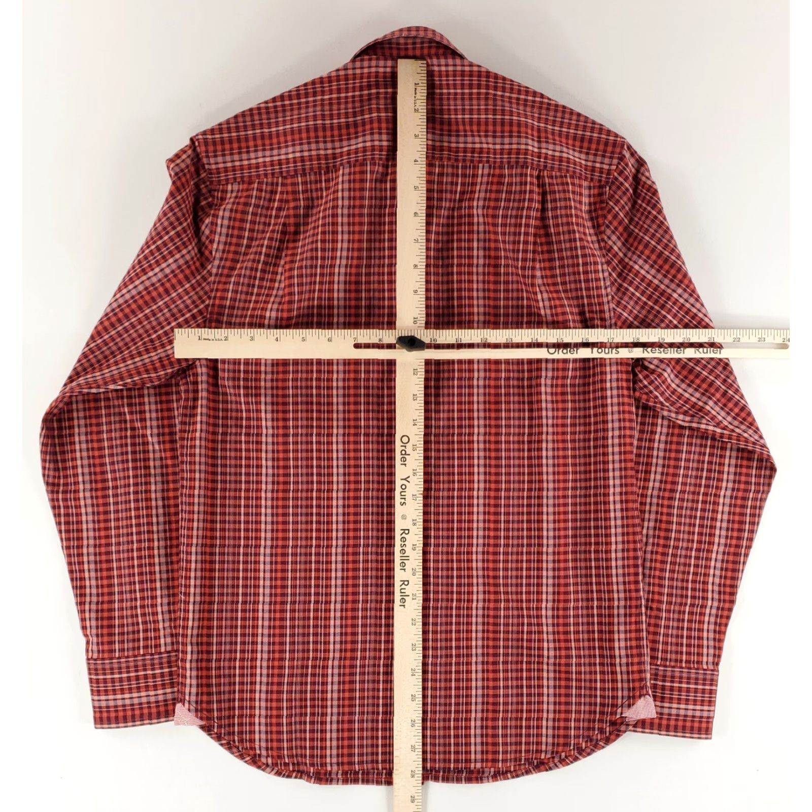 Tommy Bahama Tommy Bahama Lazlo Lux Button Down Shirt Plaid Red Mens XS Button-Up Long Sleeve Shirt Mens XS Red Plaid Lazlo Lux Button-Down Size US XS / EU 42 / 0 - 8 Thumbnail