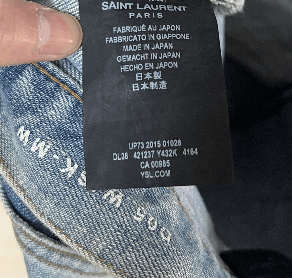 Saint Laurent Paris Hedi Slimane 2015 Crash Denim SAINT LAURENT Jeans nettspend Size US 27 - 8 Thumbnail