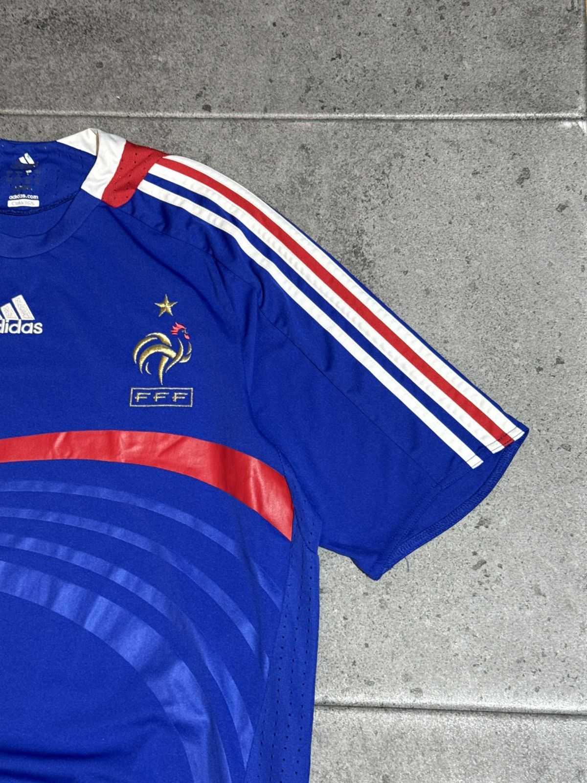 Adidas Vintage 2008 Adidas France home soccer away jersey 00s vibe Size US L / EU 52-54 / 3 - 5 Thumbnail