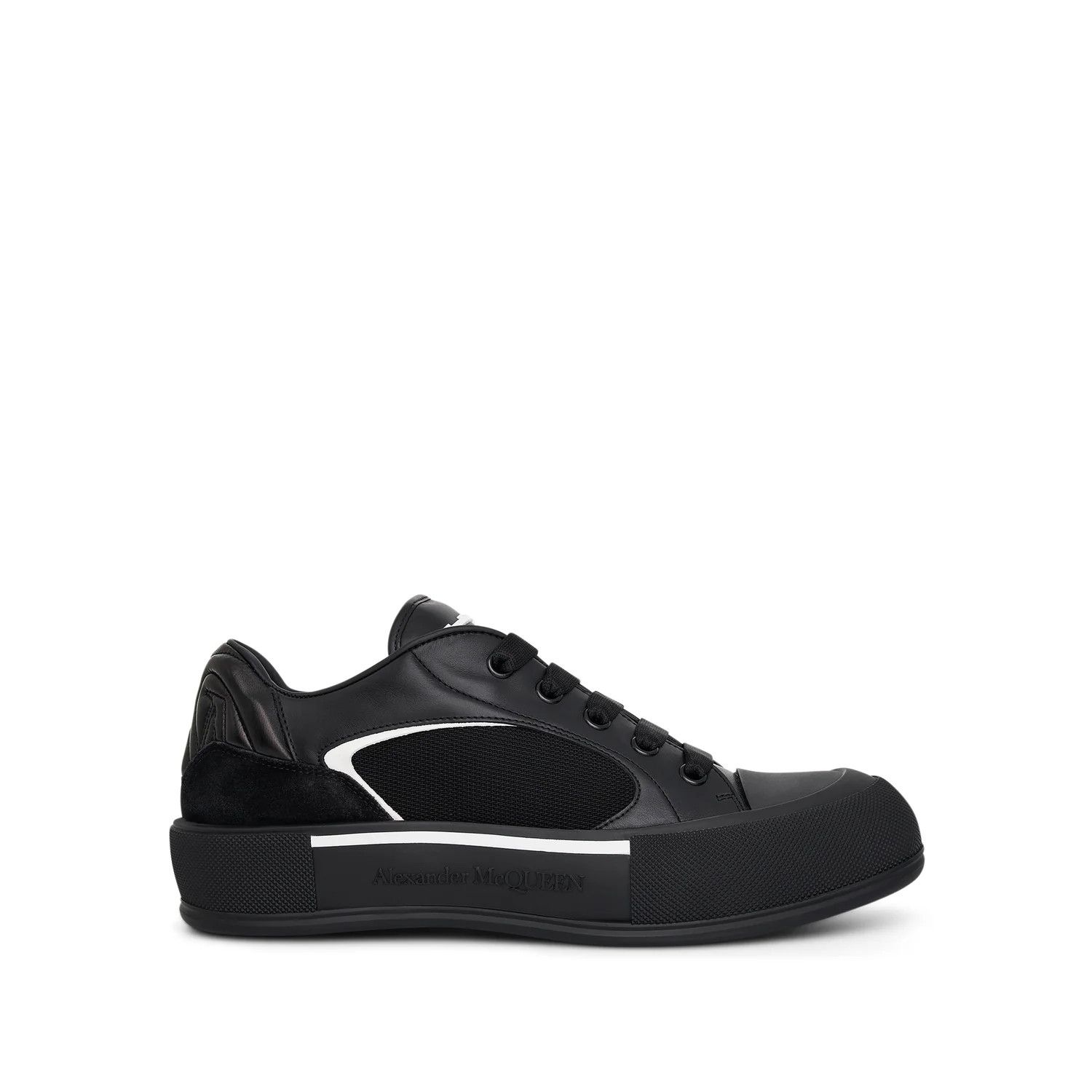 Alexander McQueen o1mris0824 Sneaker in Black & White Size US 10 / EU 43 - 1 Thumbnail