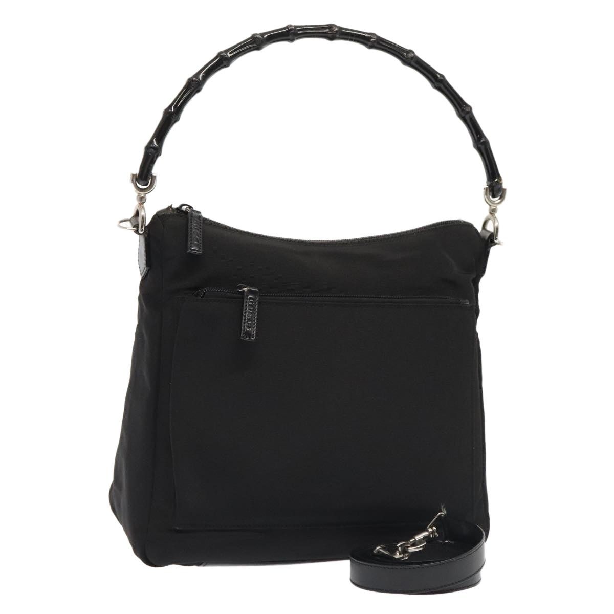Gucci GUCCI Hand Bag Nylon Black Silver 000 000 Size ONE SIZE - 1 Thumbnail