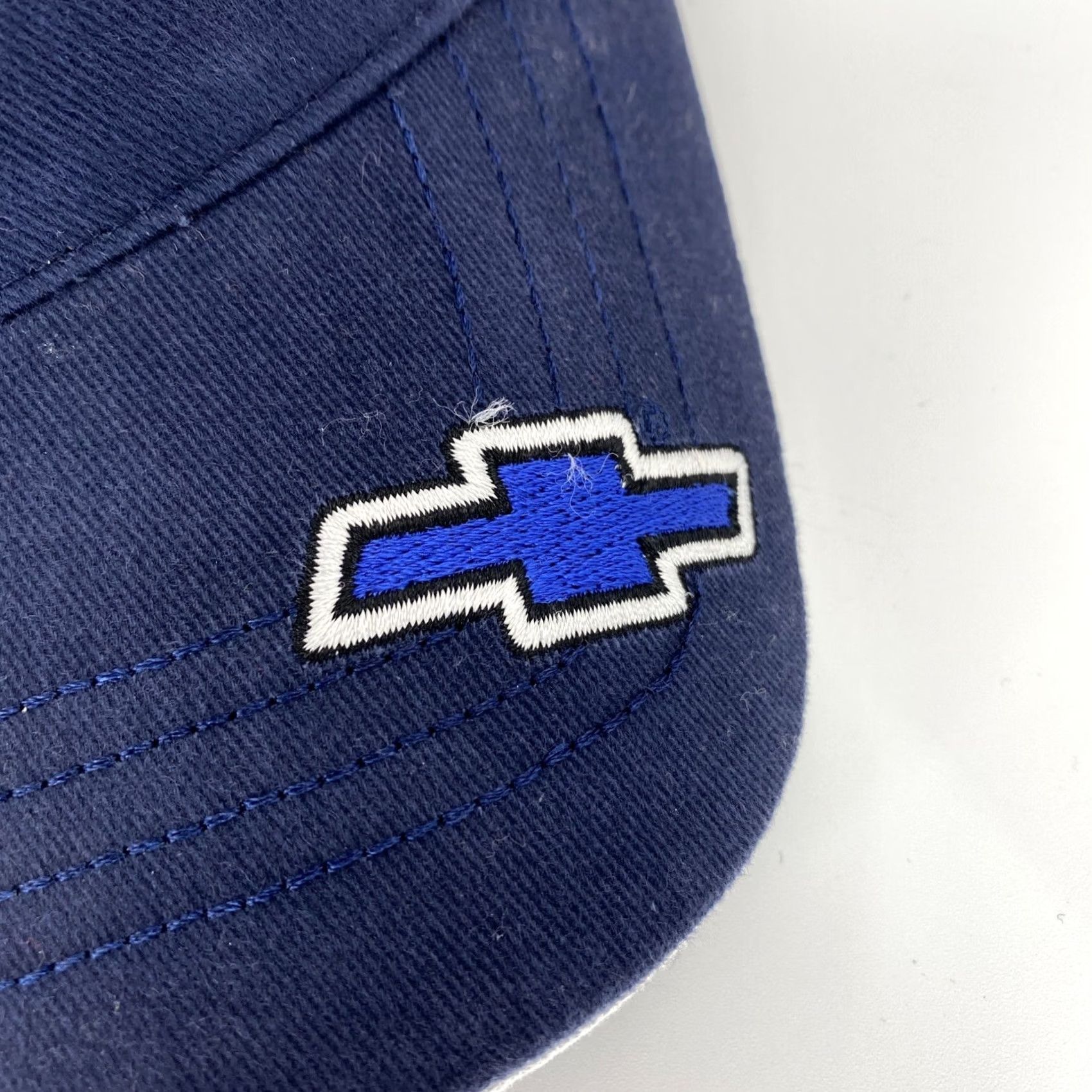 American Needle VINTAGE American Needle Chevrolet General Motors Adjustable Hat Blue Baseball Cap Men One Size Cotton Solid Cars Theme Size ONE SIZE - 3 Thumbnail