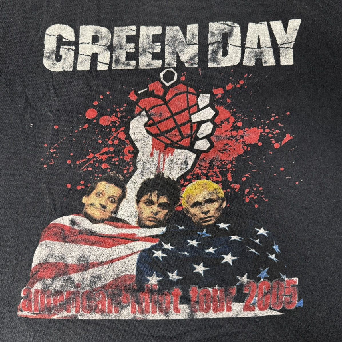 Band Tees × Vintage VINTAGE GREEN DAY 2005 TOUR TEE BLACK Size US L / EU 52-54 / 3 - 2 Thumbnail