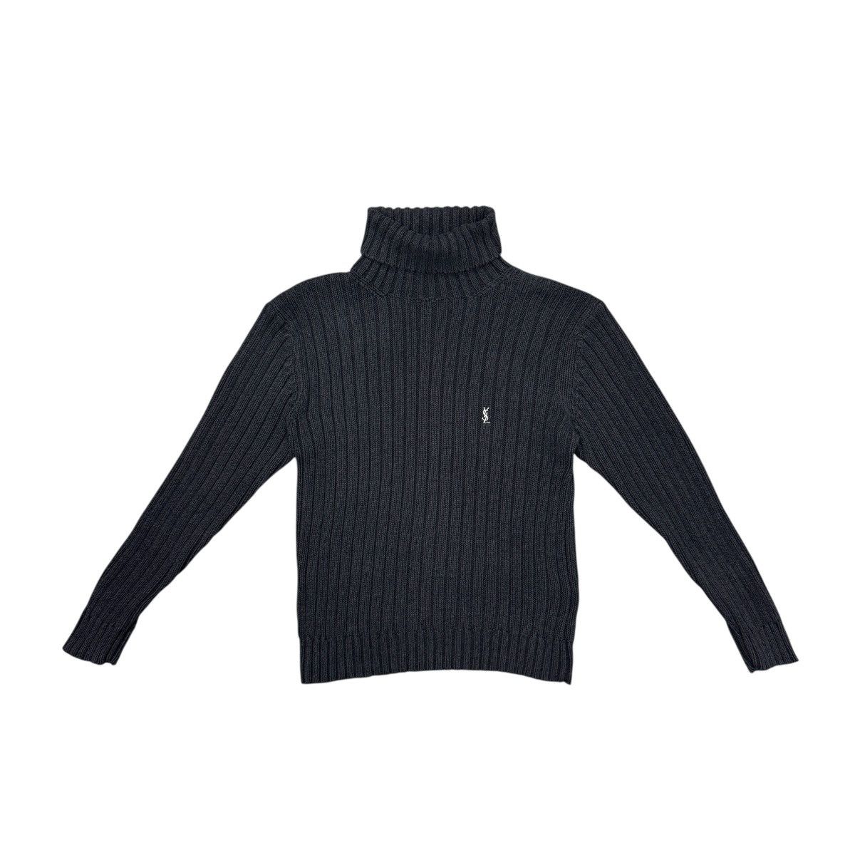 Vintage Yves Saint Laurent YSL Knit Sweater High Neck Size L