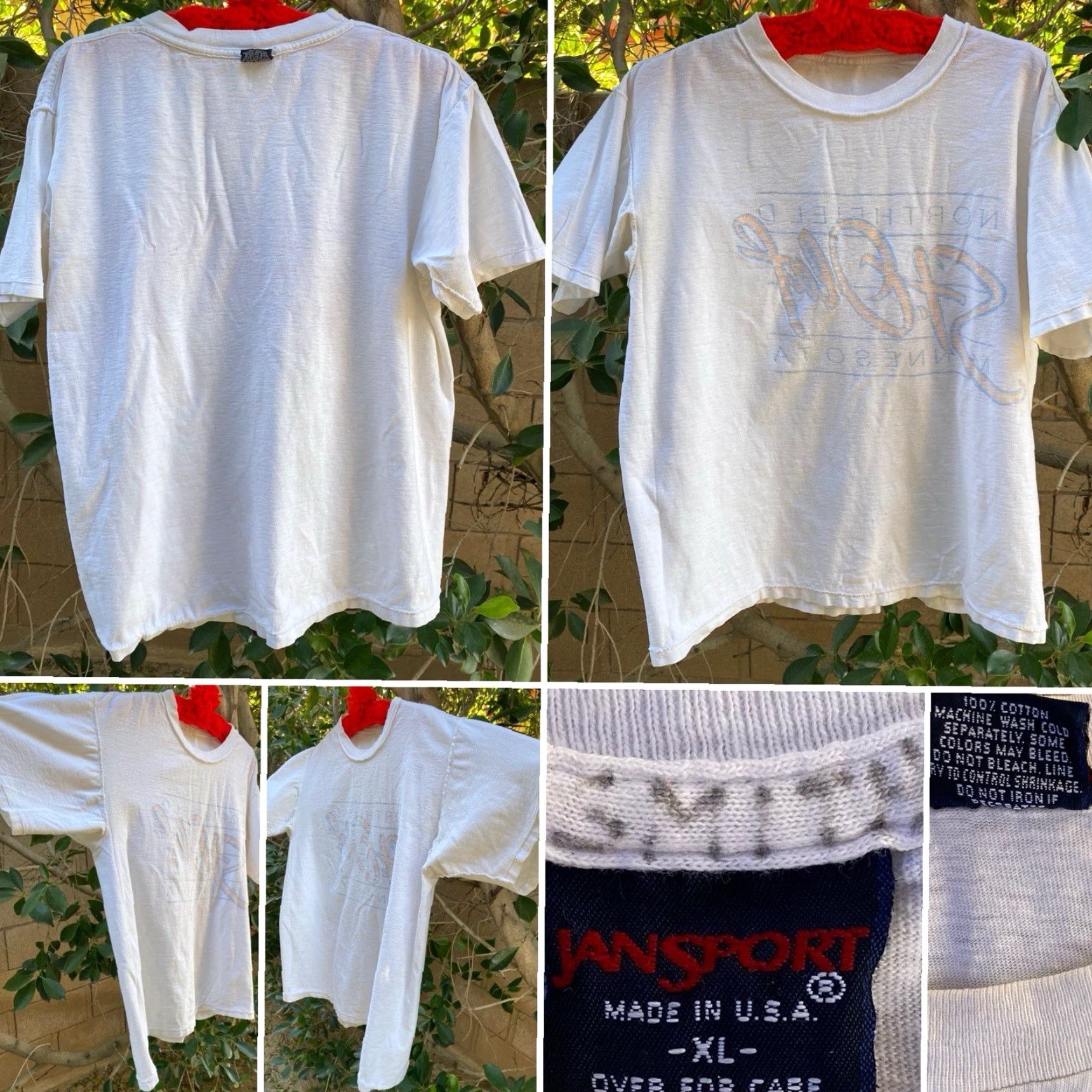 Jansport VINTAGE Jansport St Olaf College USA T-Shirt XL Shirt Men White 1980s 1989 USA College Graphic Print Vintage Size US XL / EU 56 / 4 - 7 Thumbnail