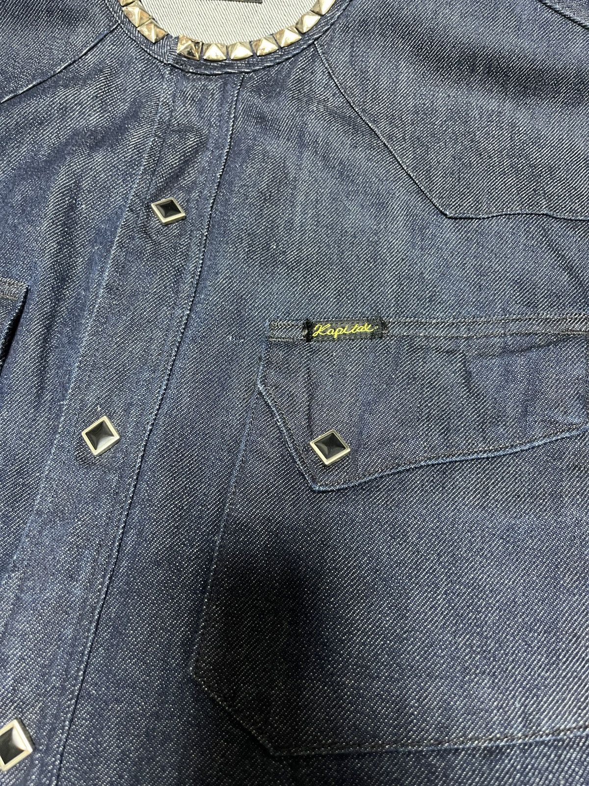 Kapital Kapital 80z denim band color stud western shirt Size US XL / EU 56 / 4 - 12 Thumbnail