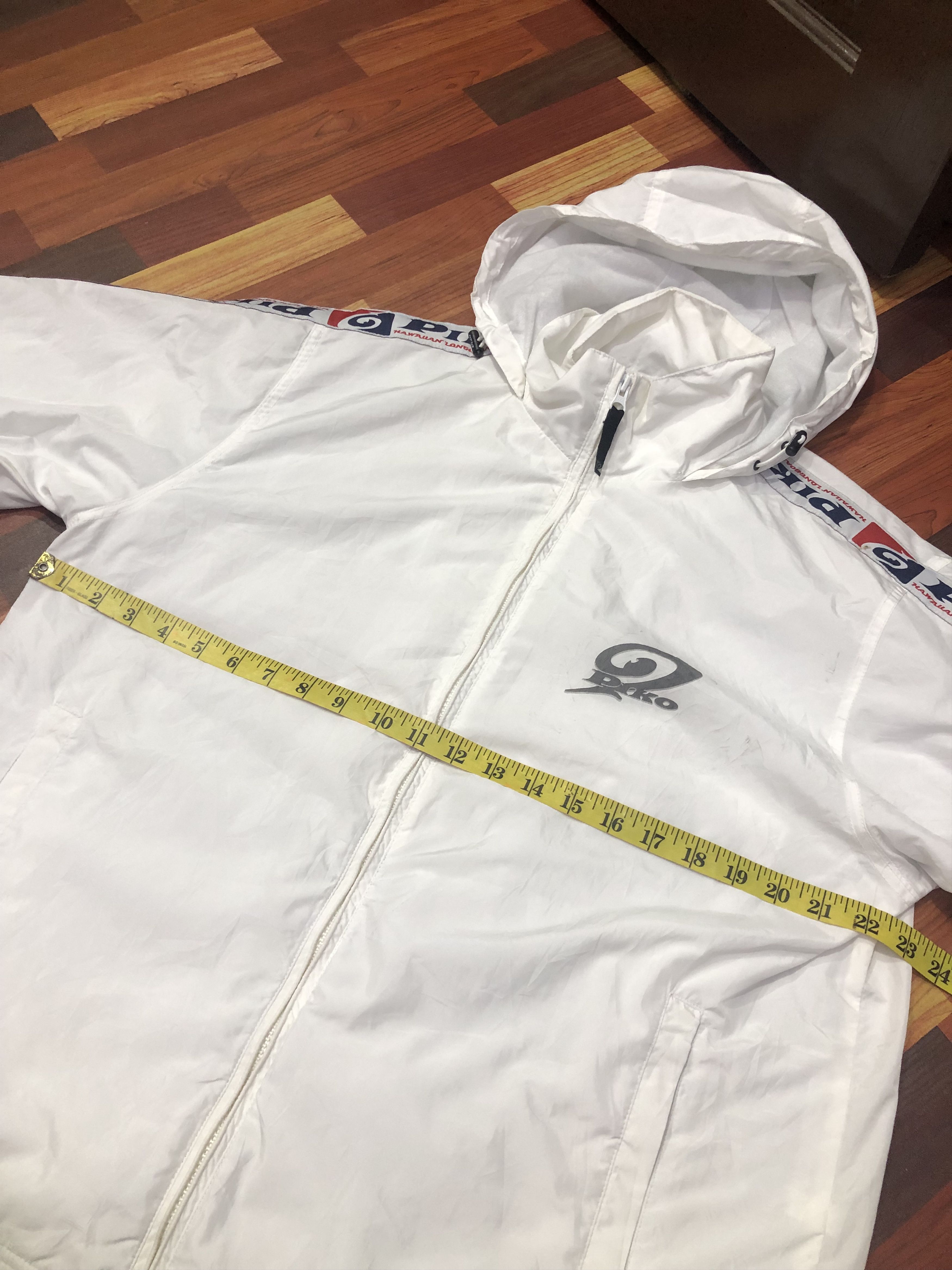 Vintage Vintage Piko Tape Logo Windbreaker Jacket White Size US S / EU 44-46 / 1 - 12 Thumbnail