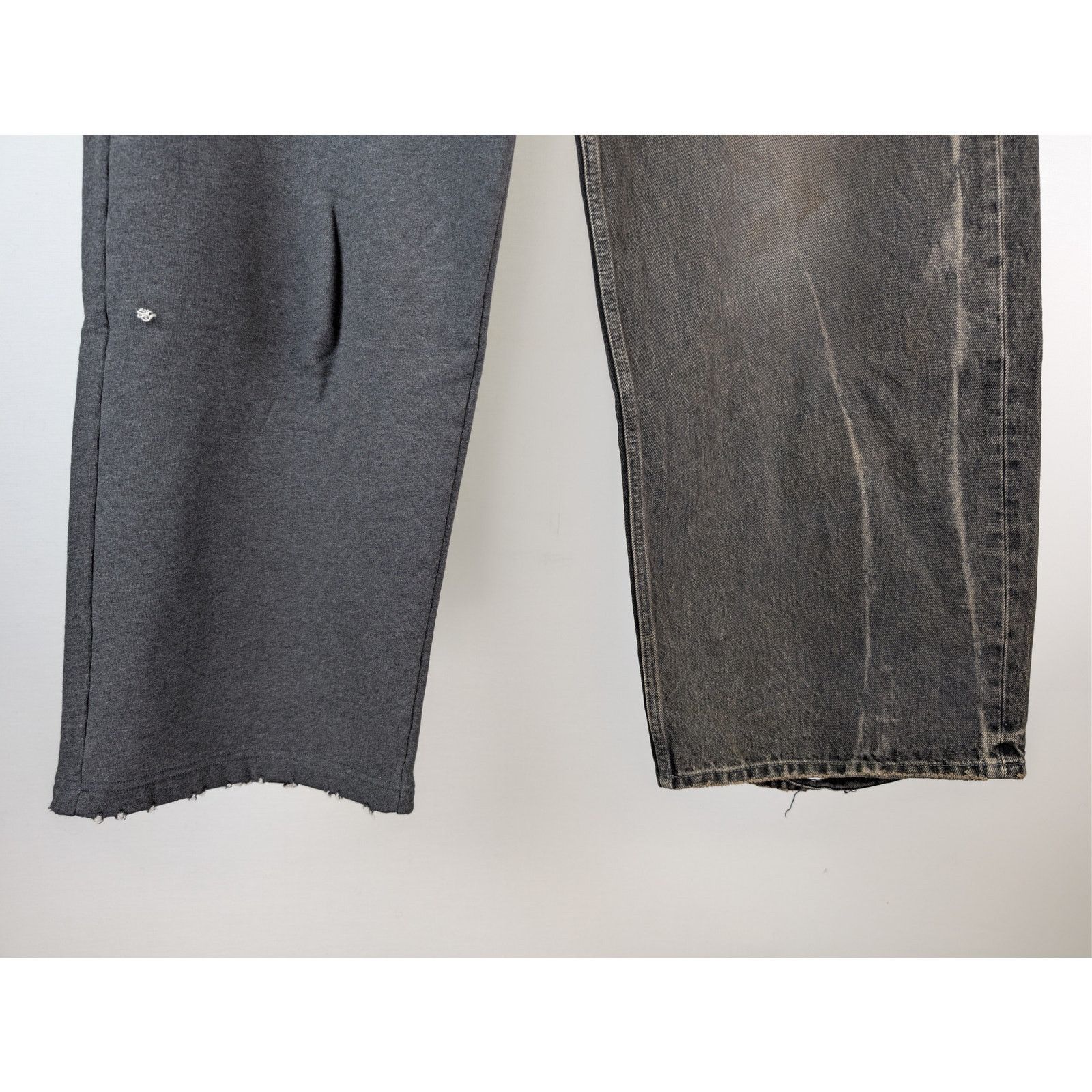 Balenciaga o1rshd1 Hybrid Baggy Pants in Dirty Bath Water Size US 30 / EU 46 - 3 Thumbnail