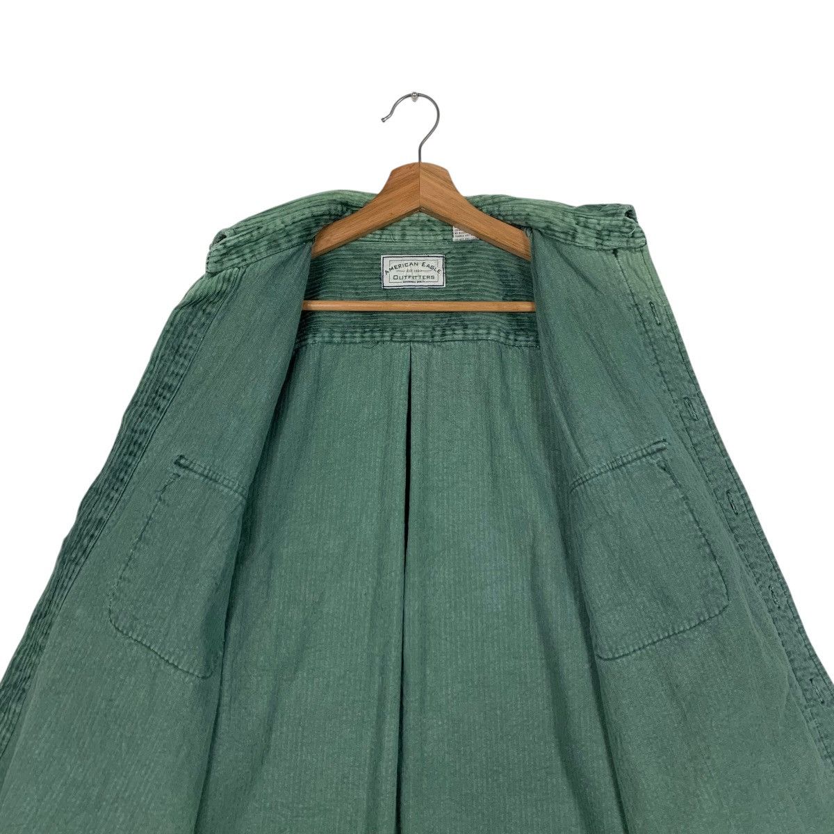 American Eagle Outfitters AMERICAN EAGLE Green Corduroy Flannel Jacket #1818-C22 Size US M / EU 48-50 / 2 - 12 Thumbnail