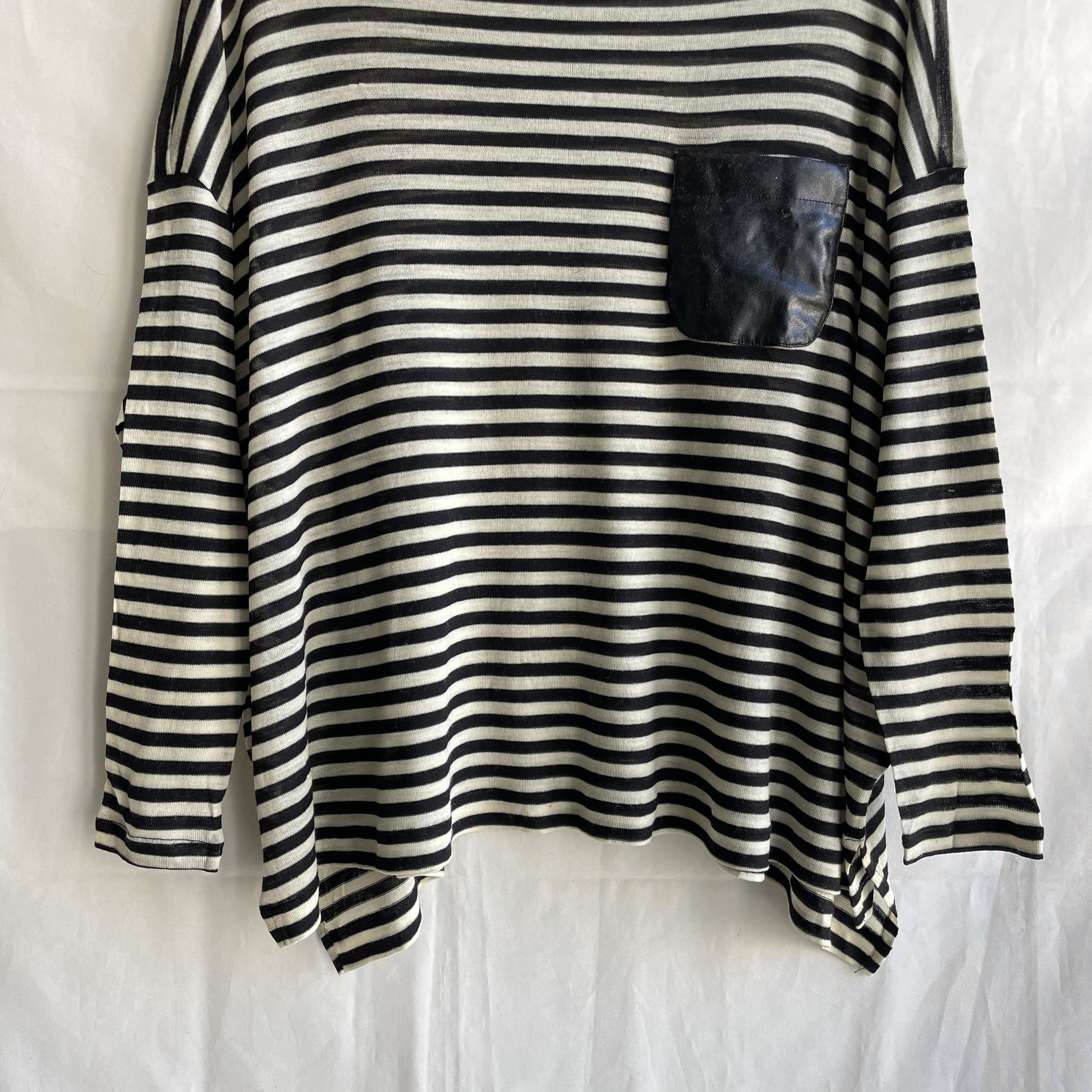 Other Jucca Women Striped Fleece Wool Oversized Lighweight Sweater Size M / US 6-8 / IT 42-44 - 5 Thumbnail