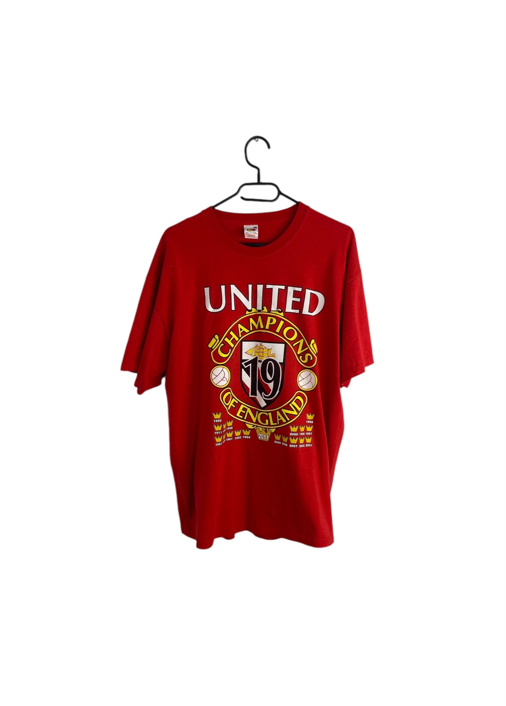 Vintage Manchester United 2011 vintage doublesided tee Size US XL / EU 56 / 4 - 1 Thumbnail