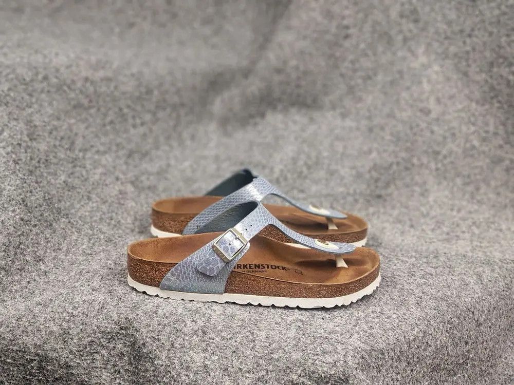 Birkenstock Birkenstock gizeh bf shiny snake Orthopedic slippers sandals Size US 8 / IT 38 - 1 Thumbnail