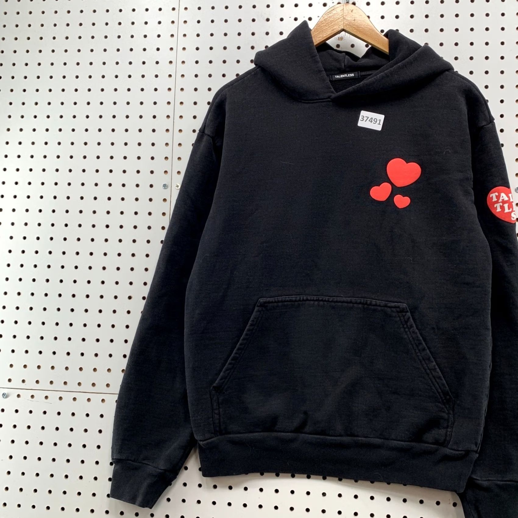 Talentless Talentless Hoodie Mens Small Black Show Me Love Heavyweight Hoodie Size US S / EU 44-46 / 1 - 4 Thumbnail