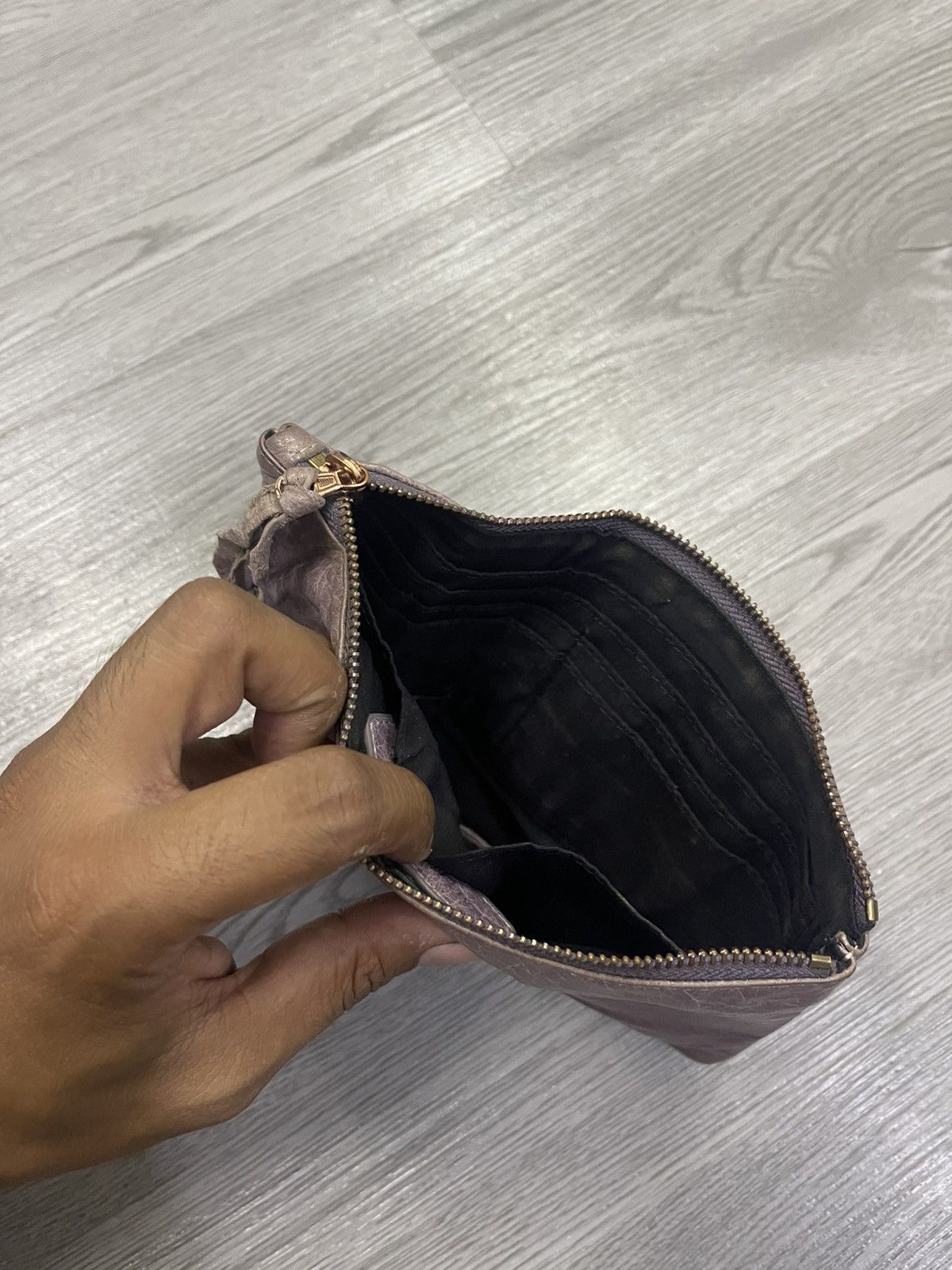 Balenciaga Balenciaga City purple leather Wallet Size ONE SIZE - 10 Thumbnail