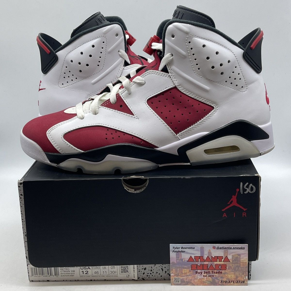 Jordan Brand Air Jordan 6 carimine Size US 12 / EU 45 - 1 Thumbnail