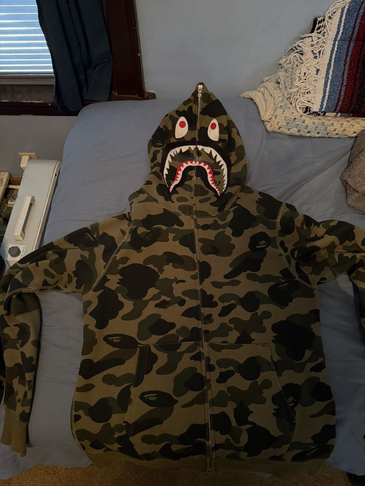 Bape Bape Ponr 1st Camo Full Zip Hoodie Size US L / EU 52-54 / 3 - 1 Thumbnail
