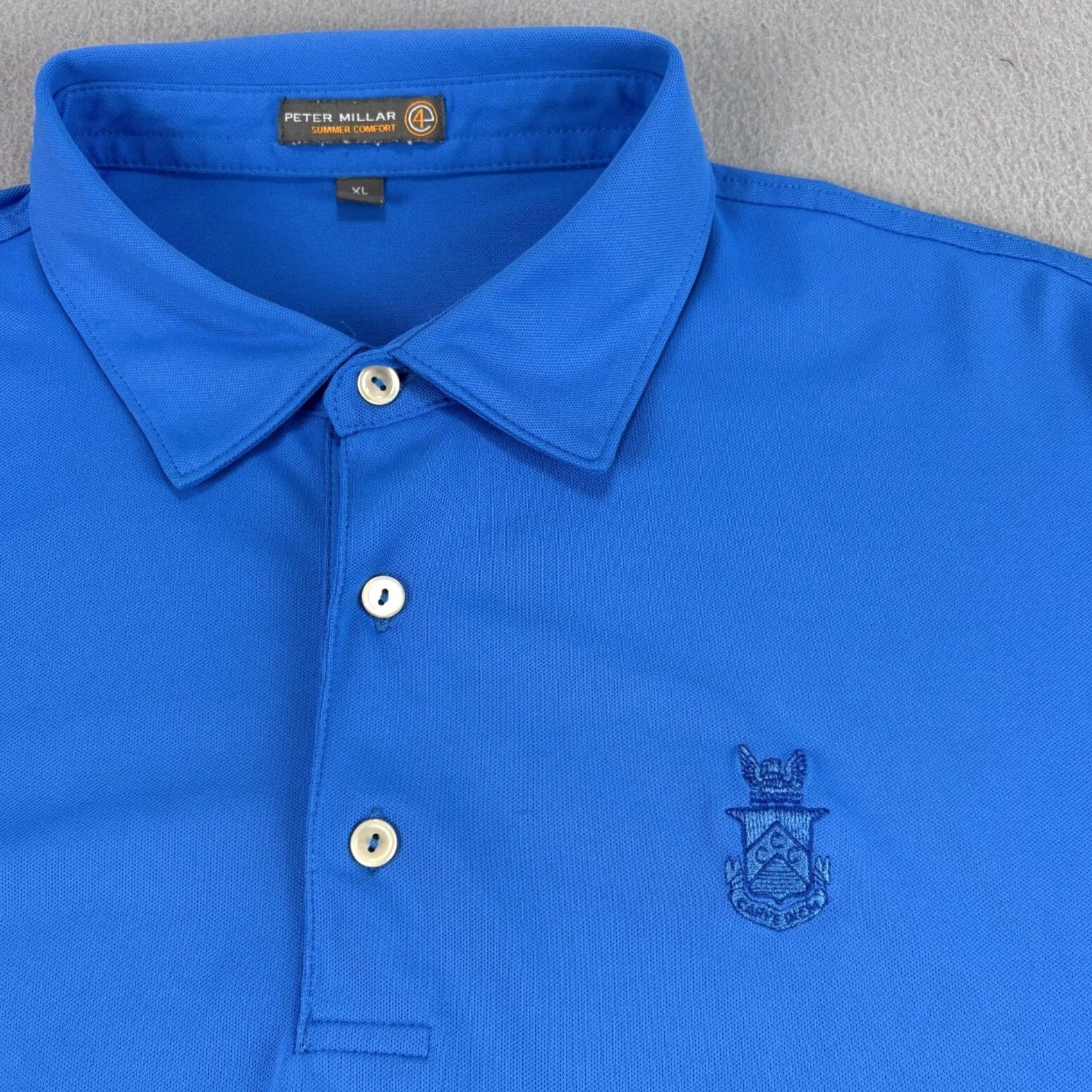 Peter Millar Peter Millar Polo Shirt Mens XL Blue Summer Comfort Golf Course Jewelry? Size US XL / EU 56 / 4 - 2 Thumbnail