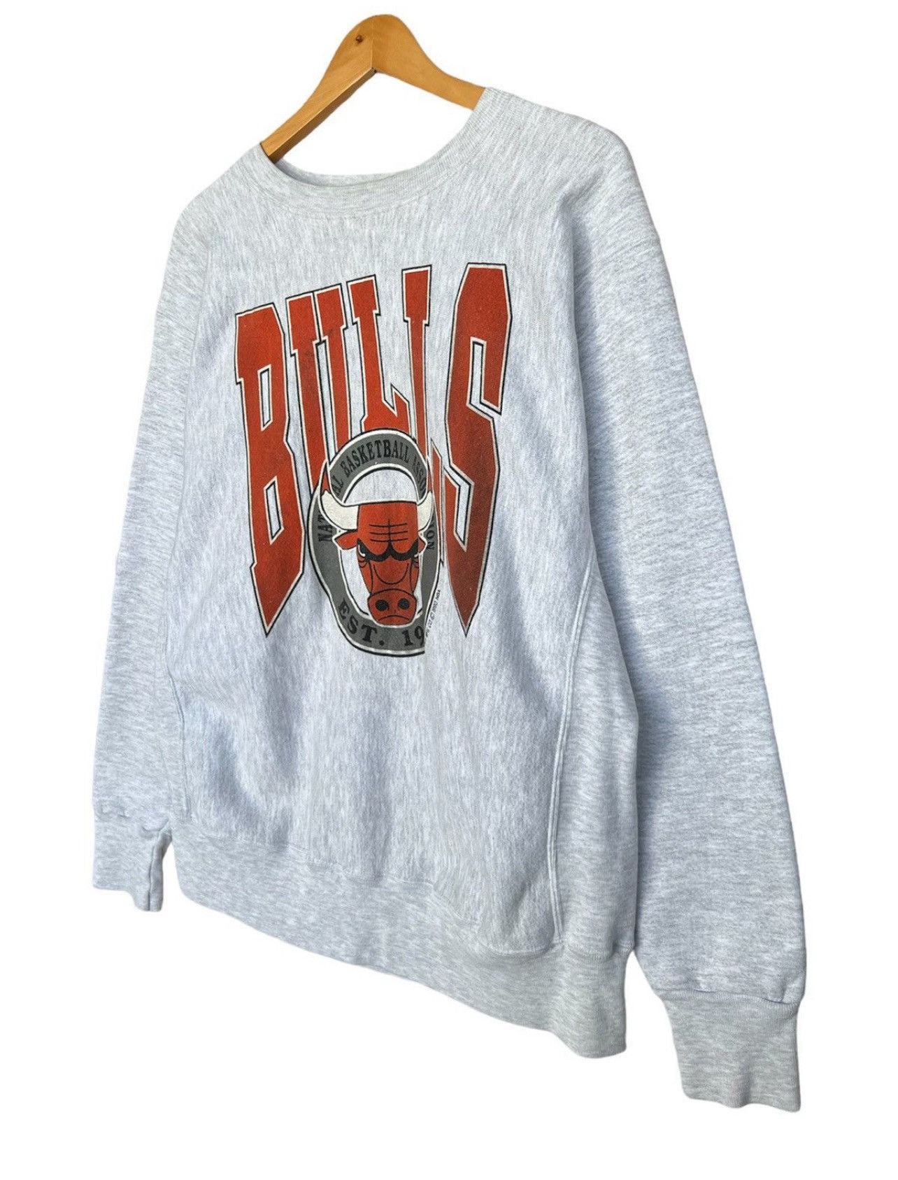 NBA Vintage 90s Reverse Wave Chicago Bulls Sweatshirt Large Size US L / EU 52-54 / 3 - 2 Thumbnail