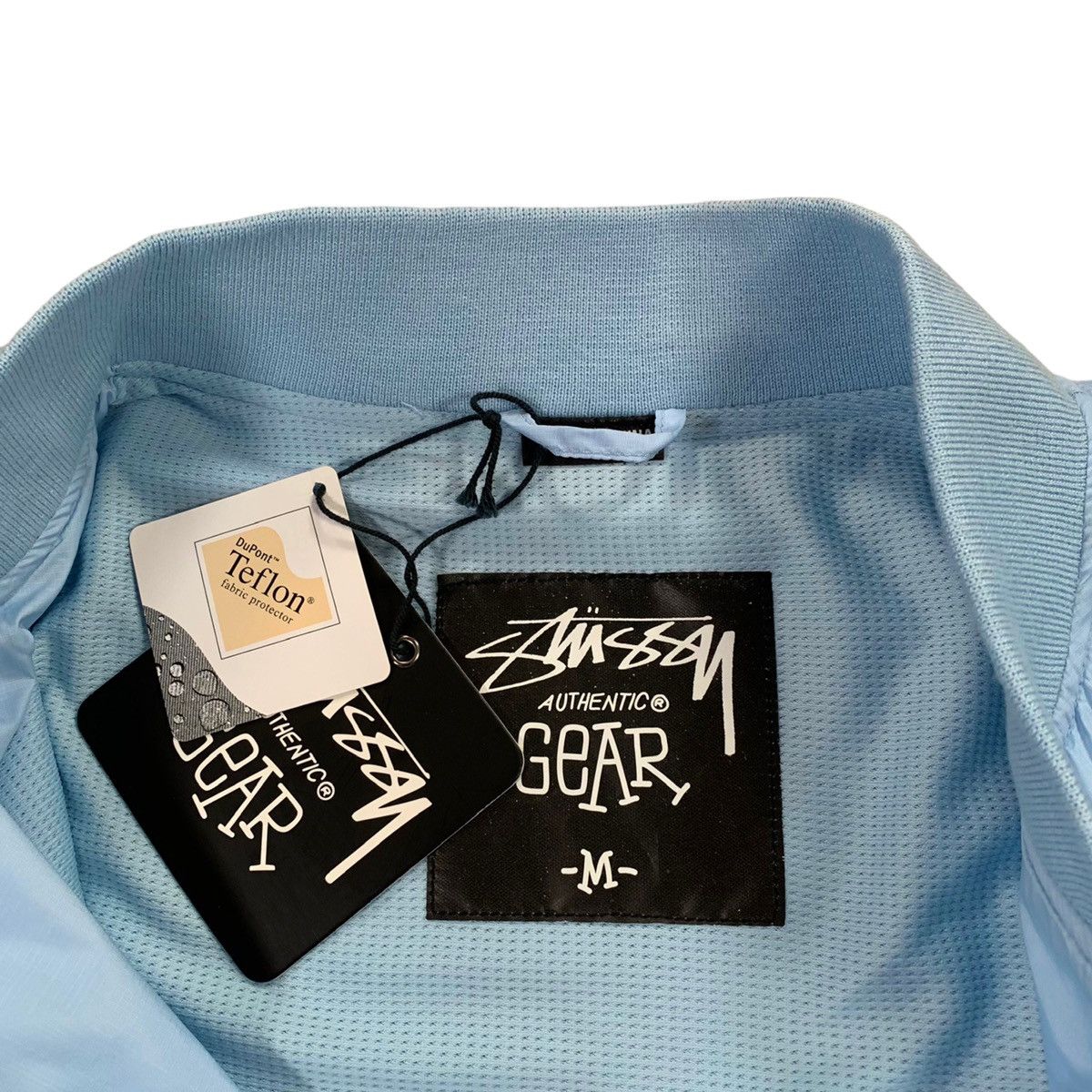 Stussy Vintage Stussy Futura Light Blue White Varsity Bomber Jacket Size US M / EU 48-50 / 2 - 6 Thumbnail